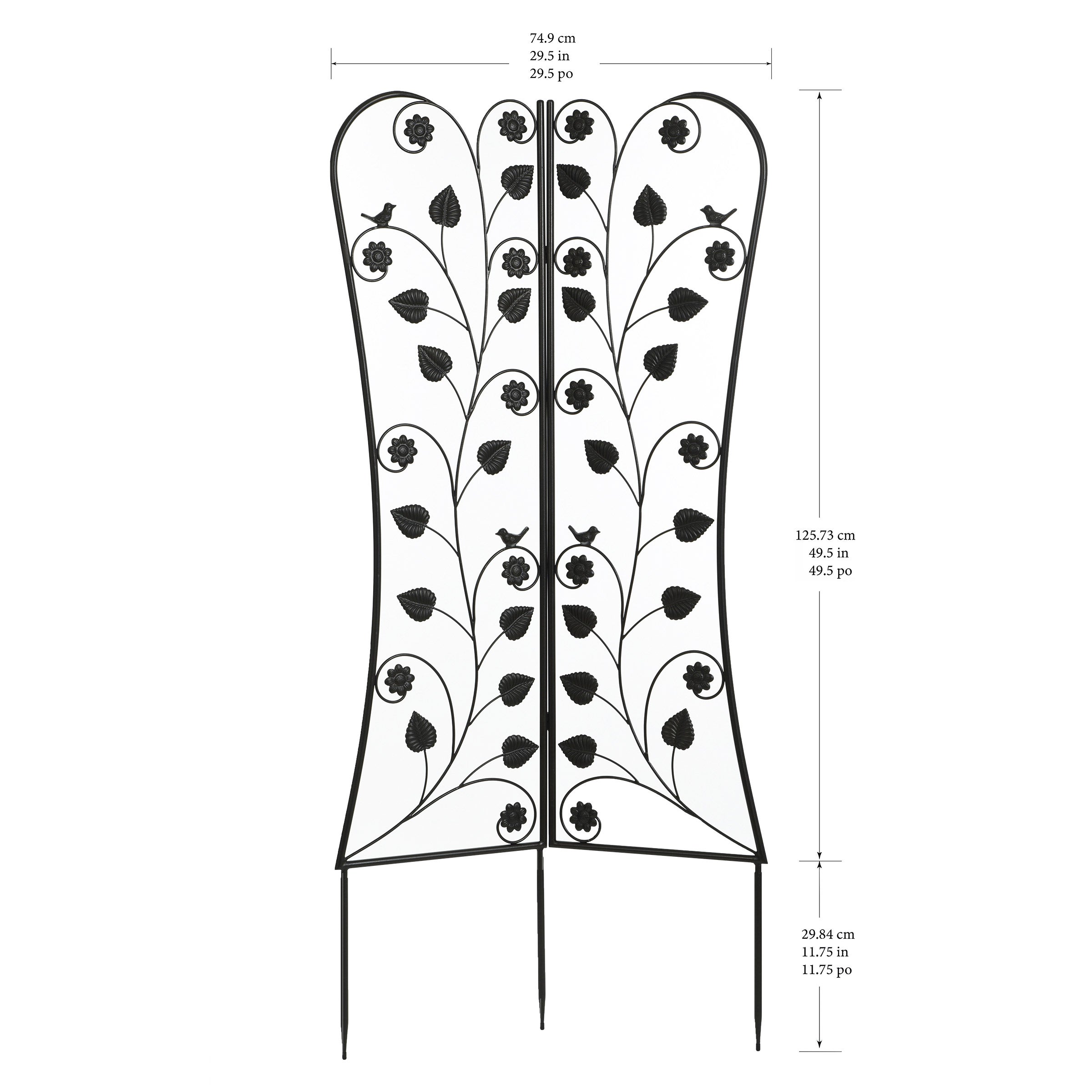 5' Steel Foldable Trellis