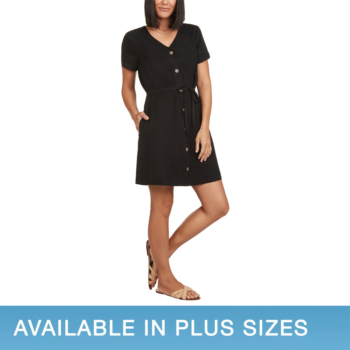 Matty M Ladies' Front Button Dress