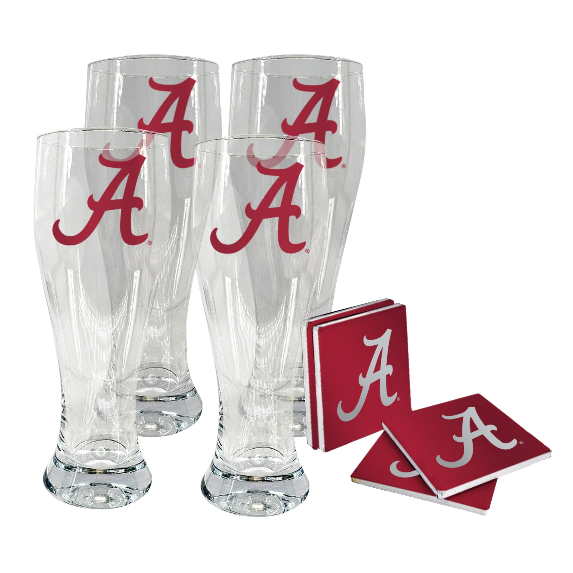 NCAA Pilsner & Coaster Set