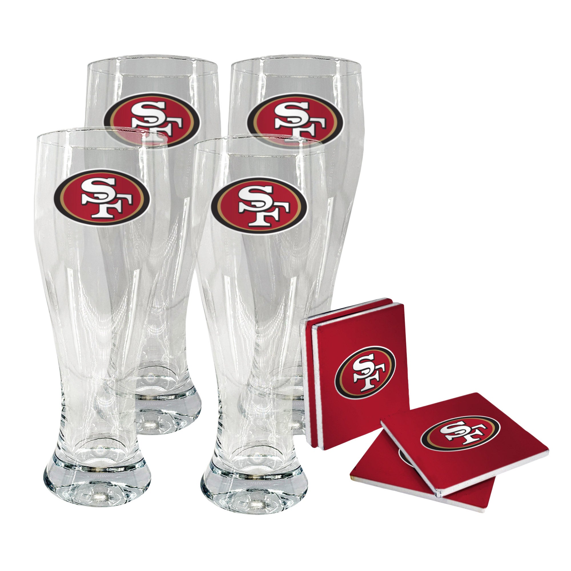 NFL Pilsner & Coaster Set