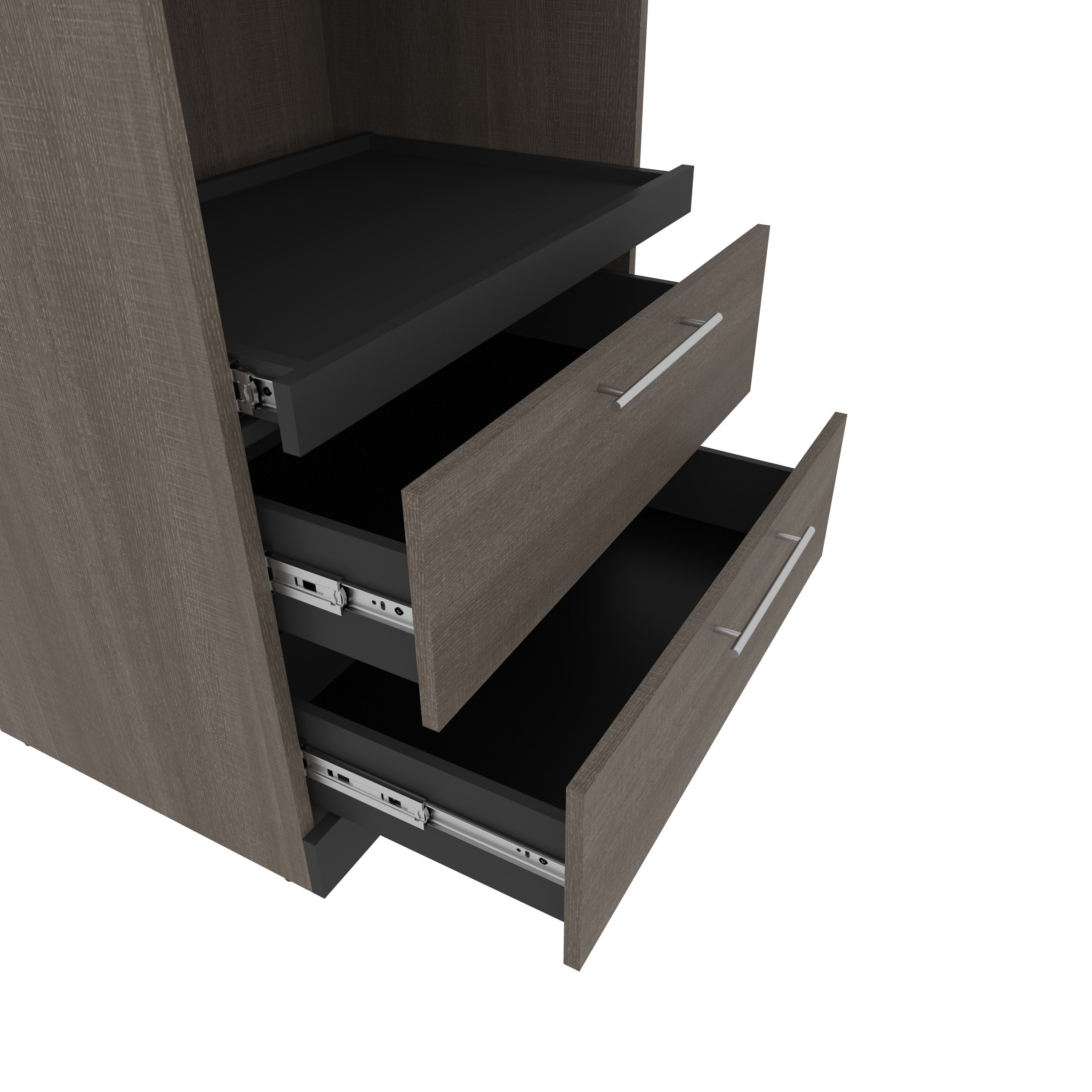 Orion Queen Wall Bed with Storage Cabinet and Nightstand
