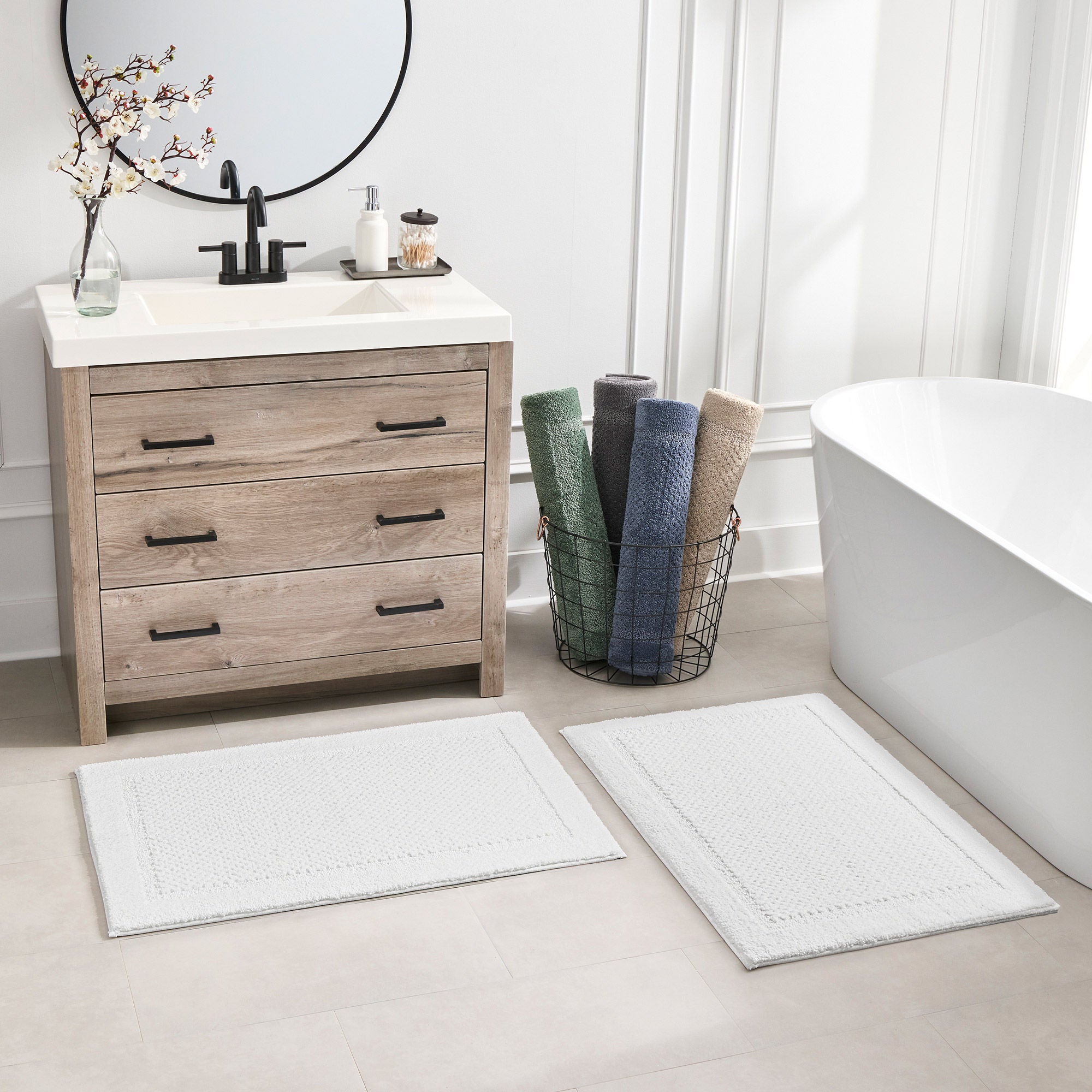 Purely Indulgent Bath Rugs, 2-pack