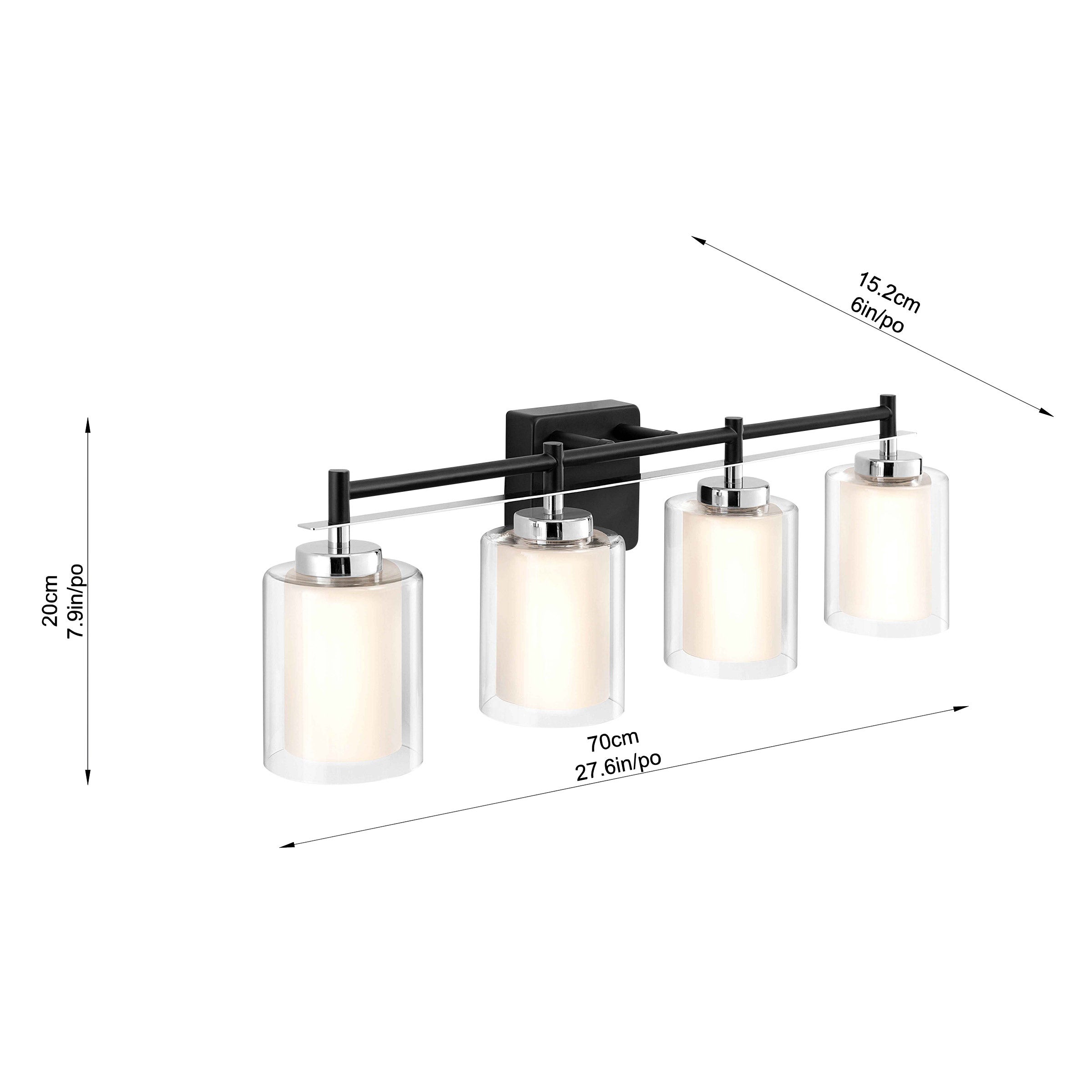 Housemark 4-Light LED Bath Vanity Light