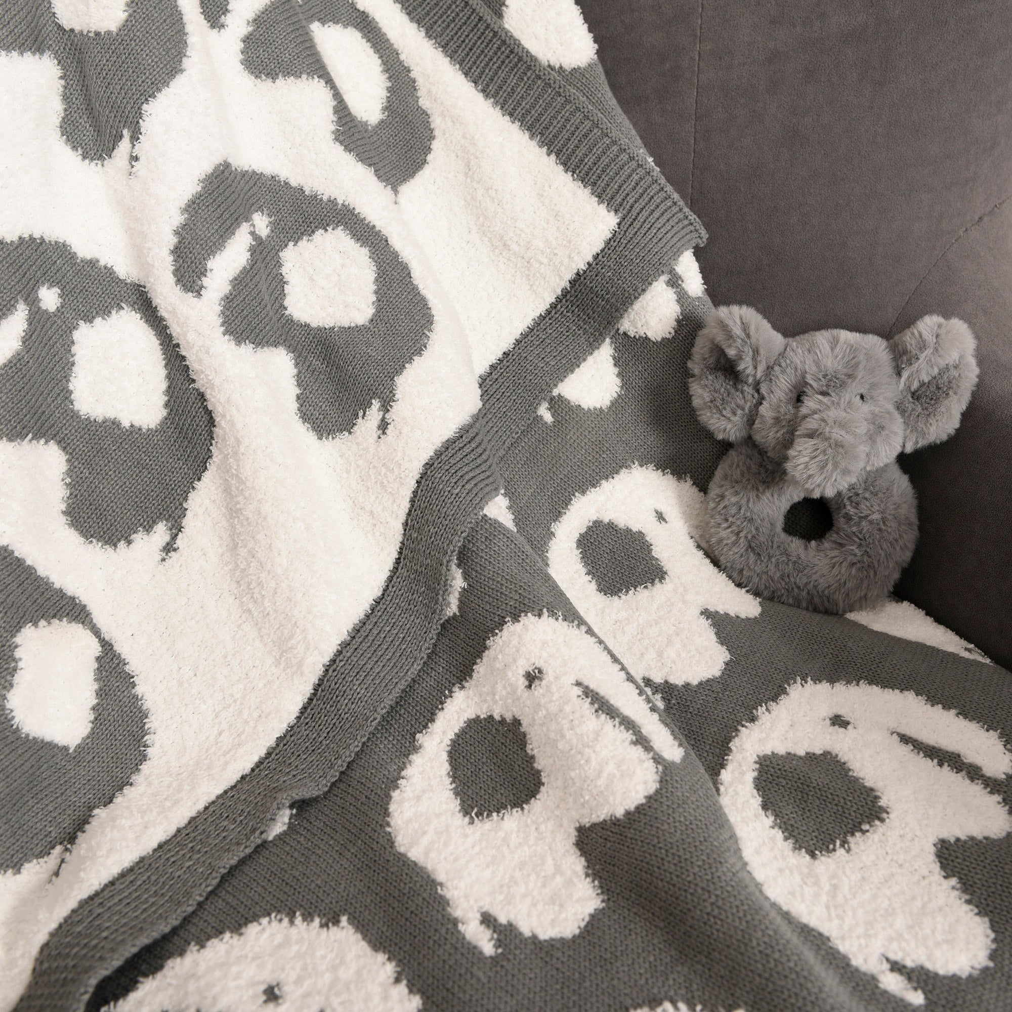 Little Miracles Knit Blanket and Rattle Set