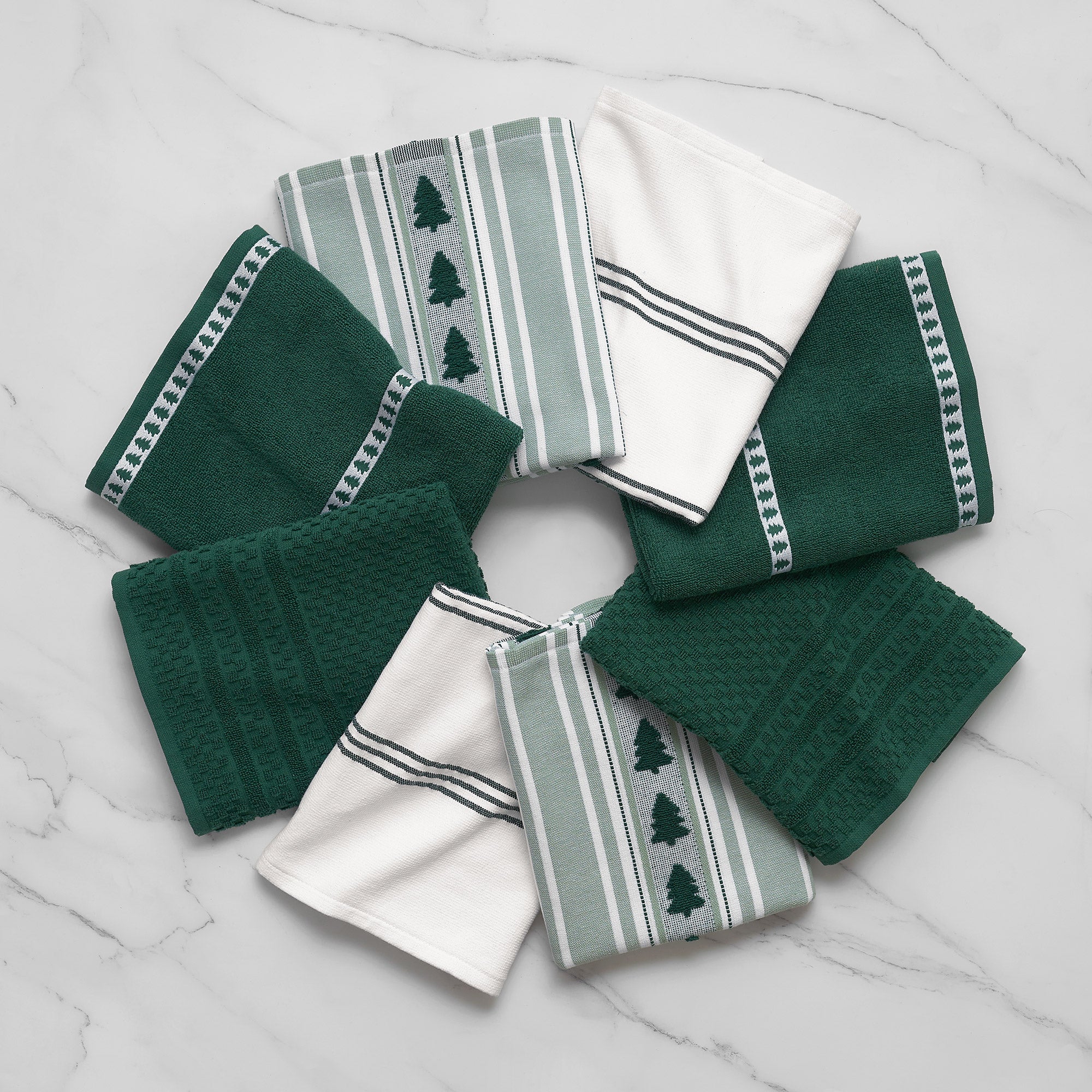 Holiday Kitchen Towels, 8-pack