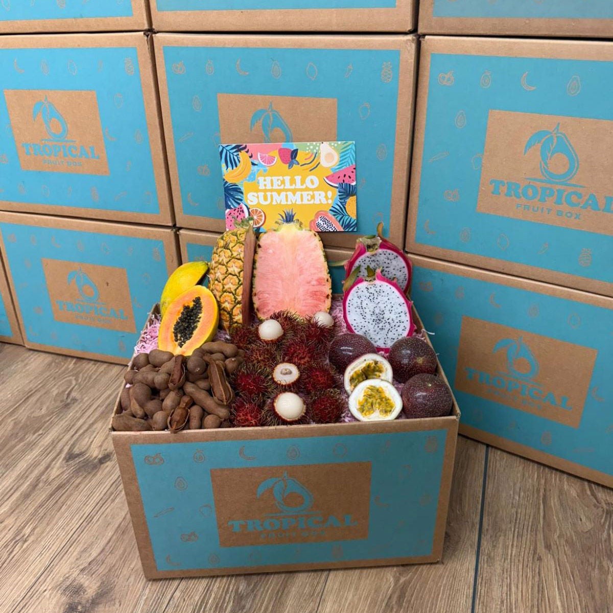 Tropical Fruit Box Summer Luxe Fruit Gift Box