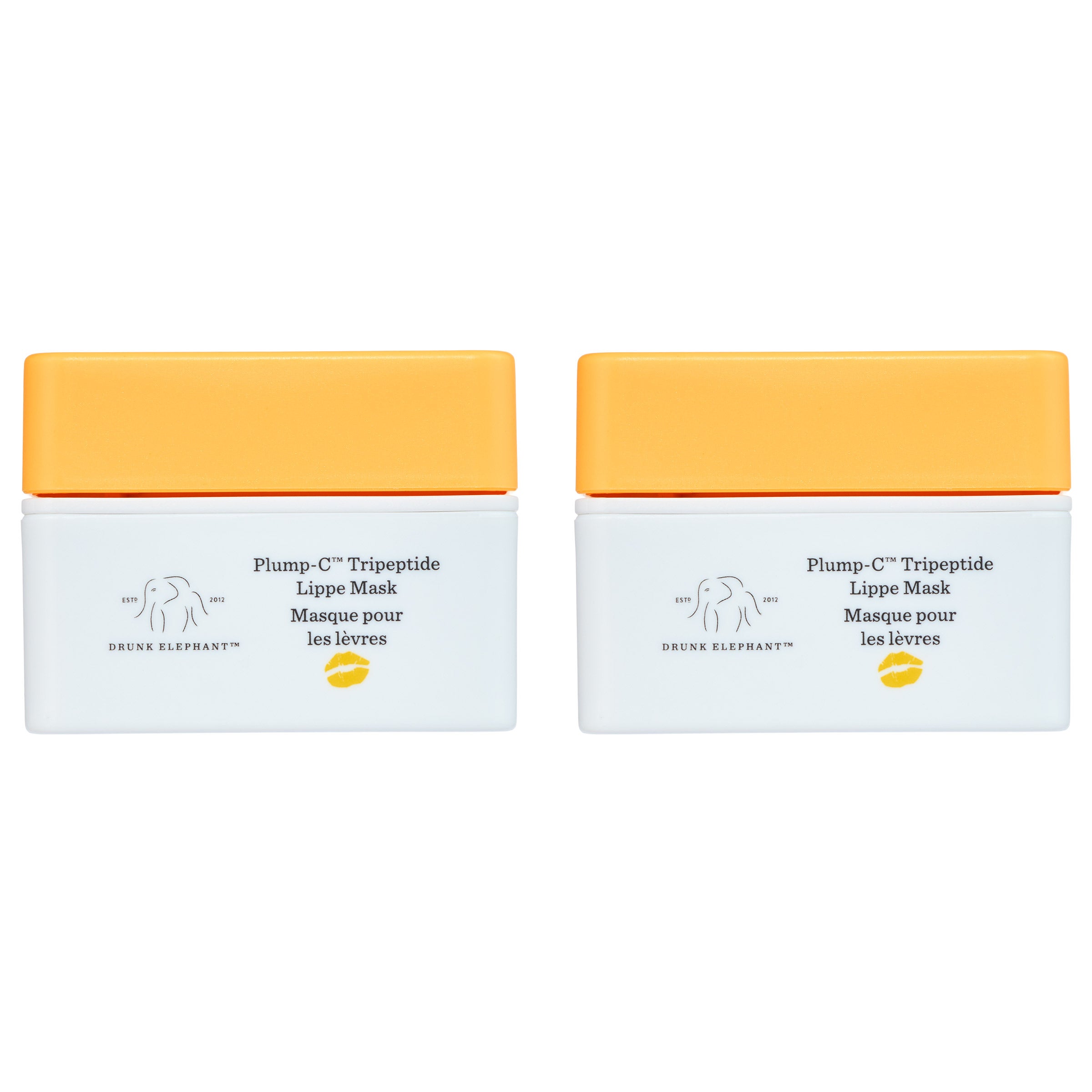 Drunk Elephant Plump-C Tripeptide Lippe Mask, 0.7 oz, 2-pack