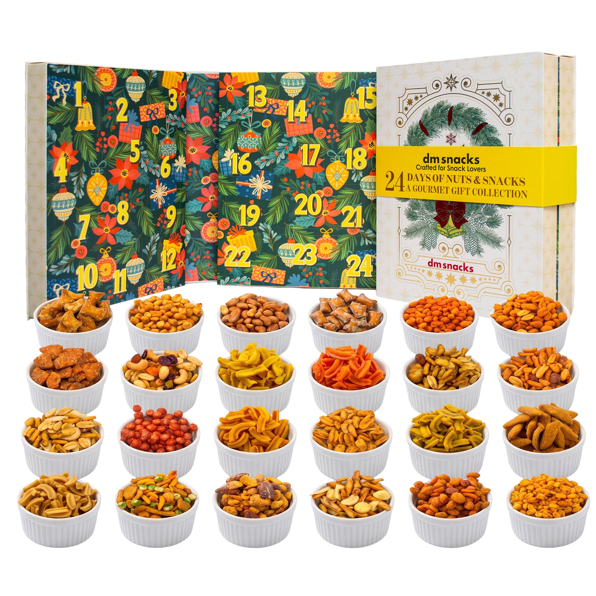 Damn Man 24 Days of Nuts & Snacks Advent Calendar, 24 oz. Total