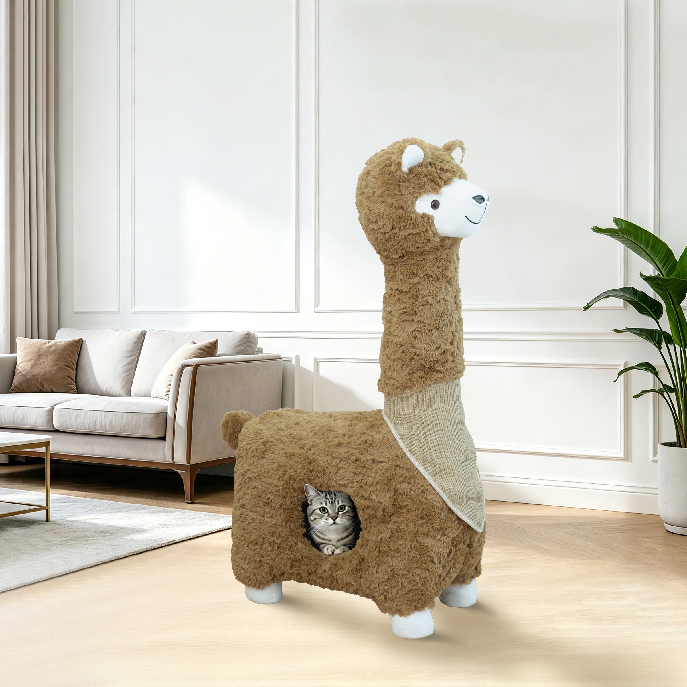 Catry Alpaca 47.2" Cat Tree