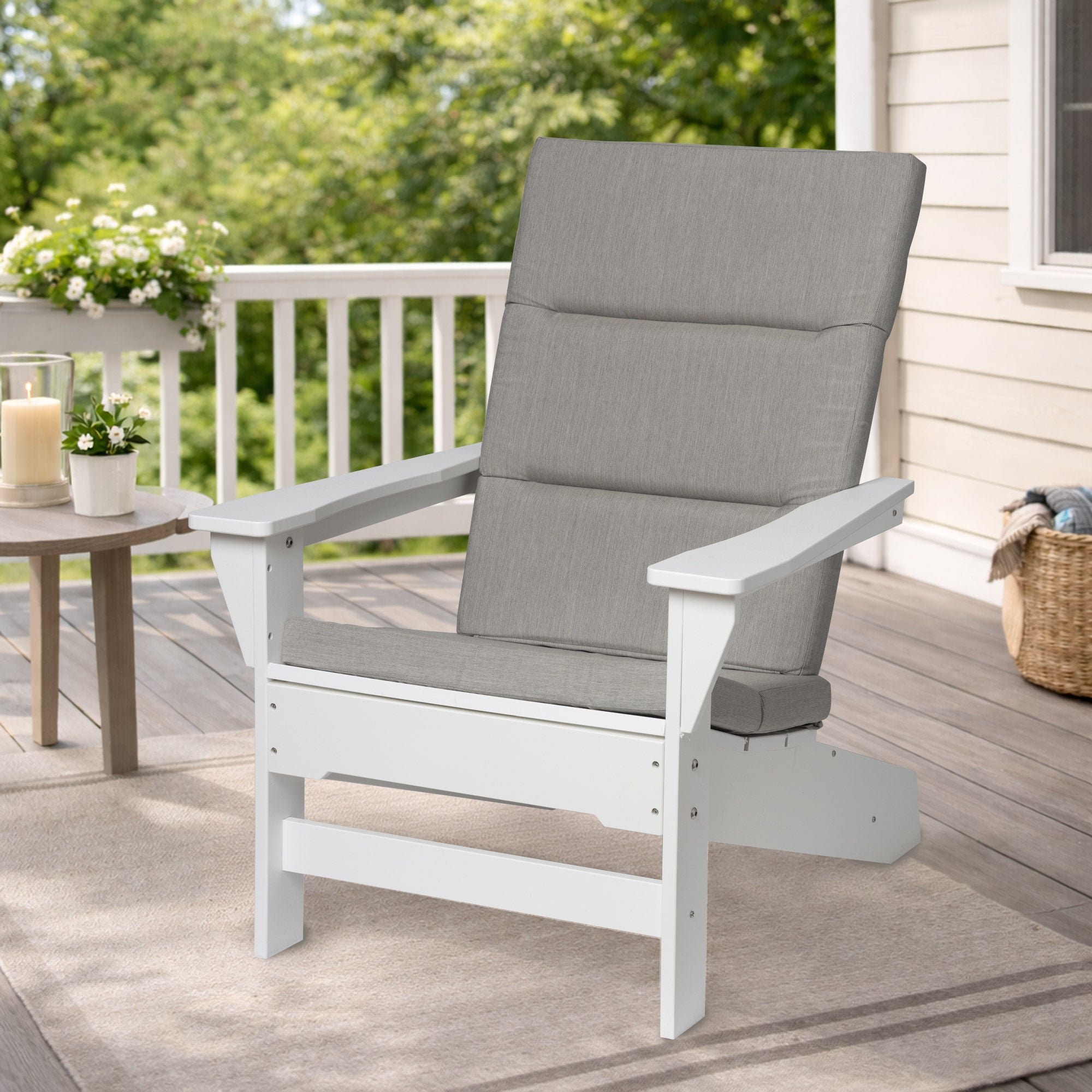 Adirondack Cushion for Long Beach Modern POLYWOOD Chairs, 2-pack