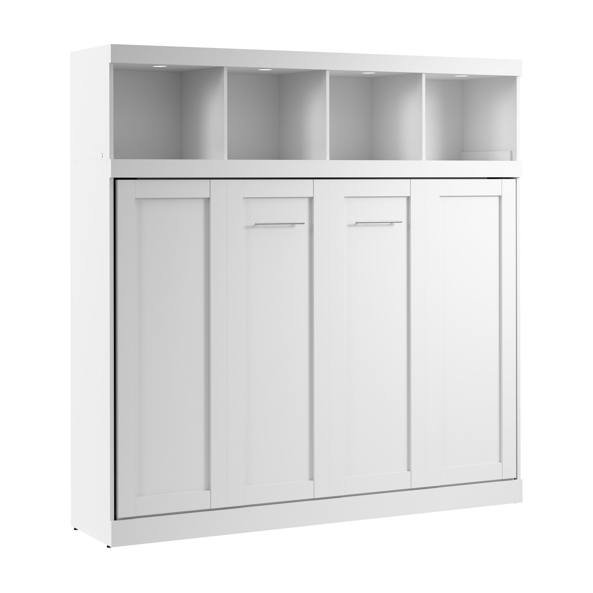 Oasis Horizontal Murphy Bed with Overhead Storage, Queen Size