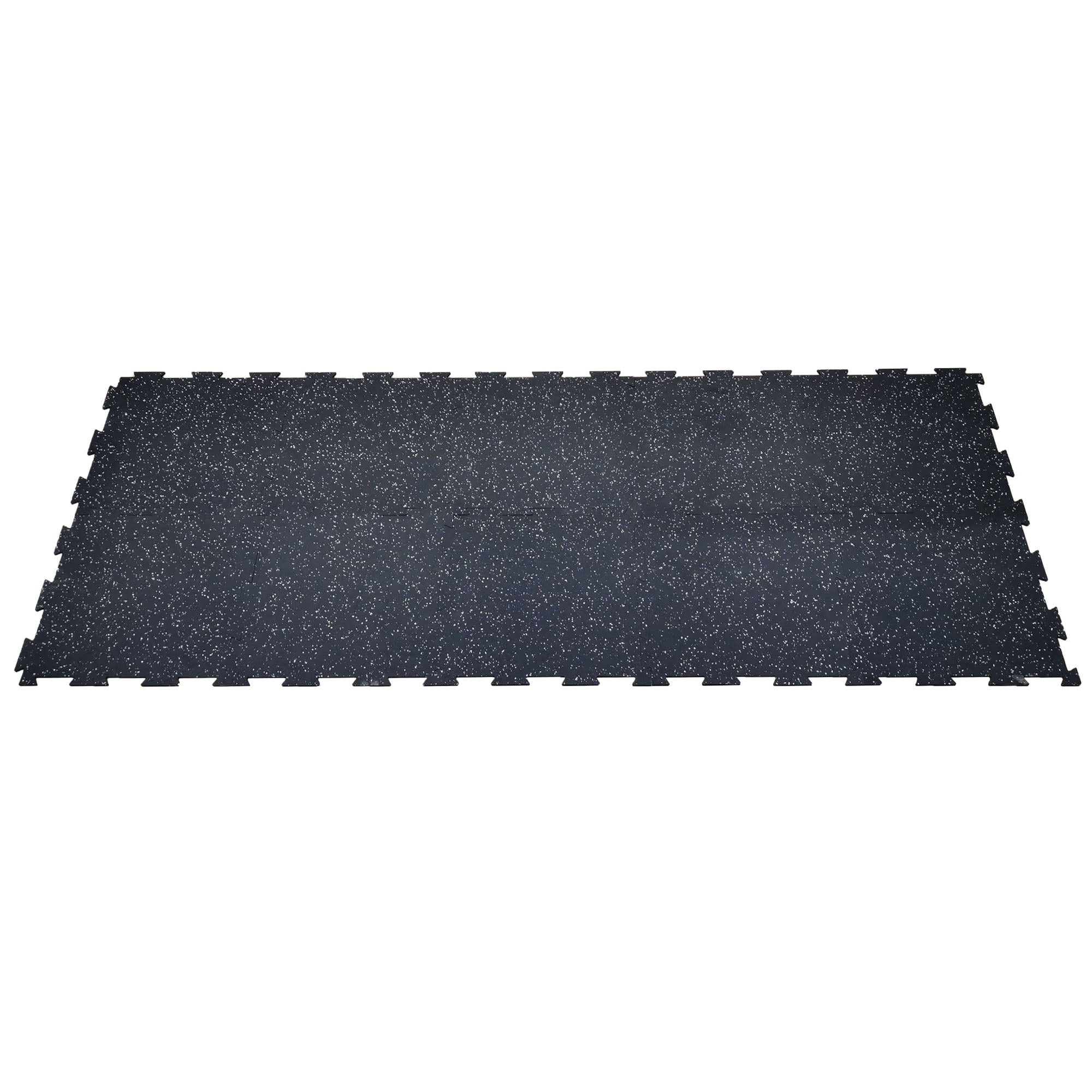 Rubber King Challenger Series Interlocking Floor Tiles, 10-pack