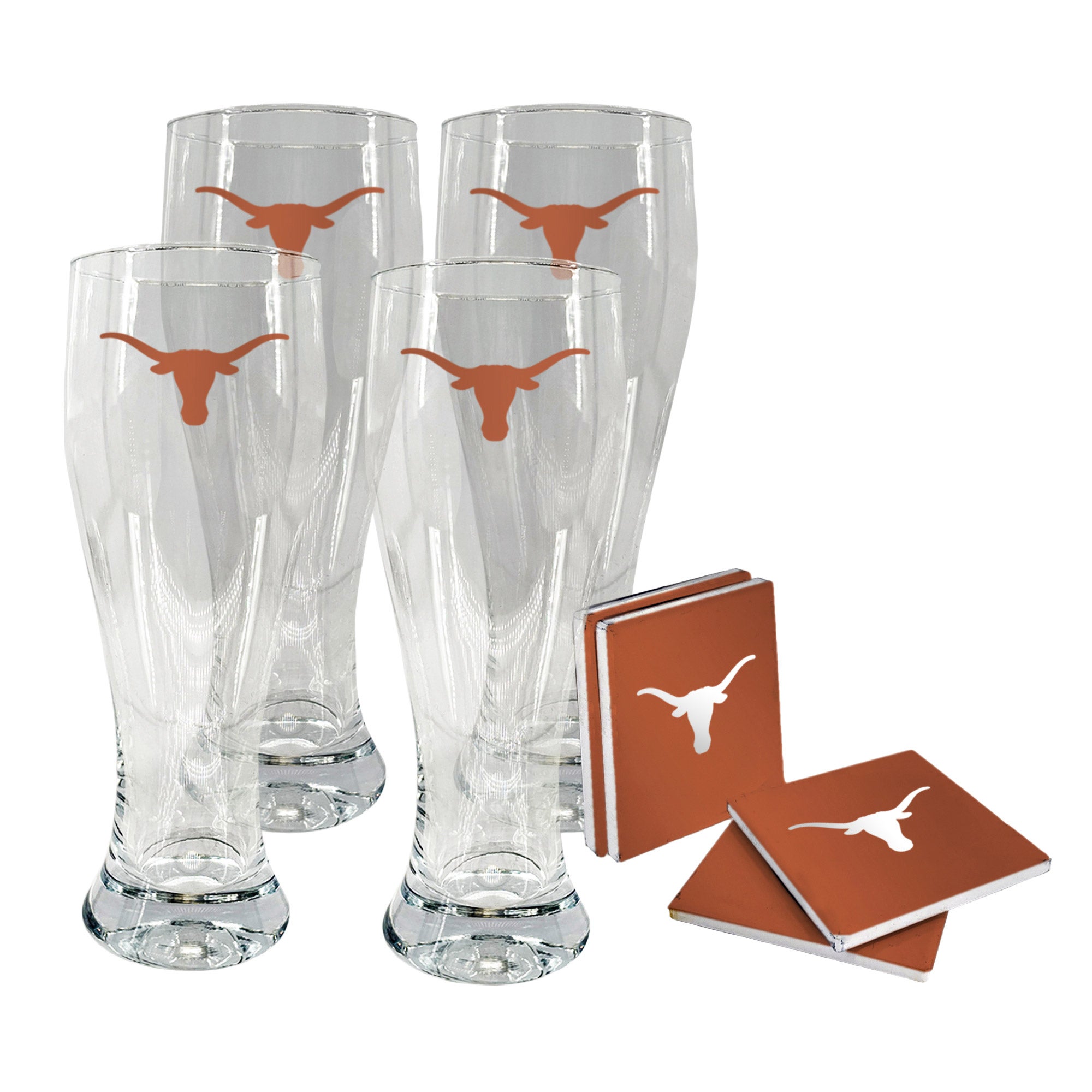 NCAA Pilsner & Coaster Set