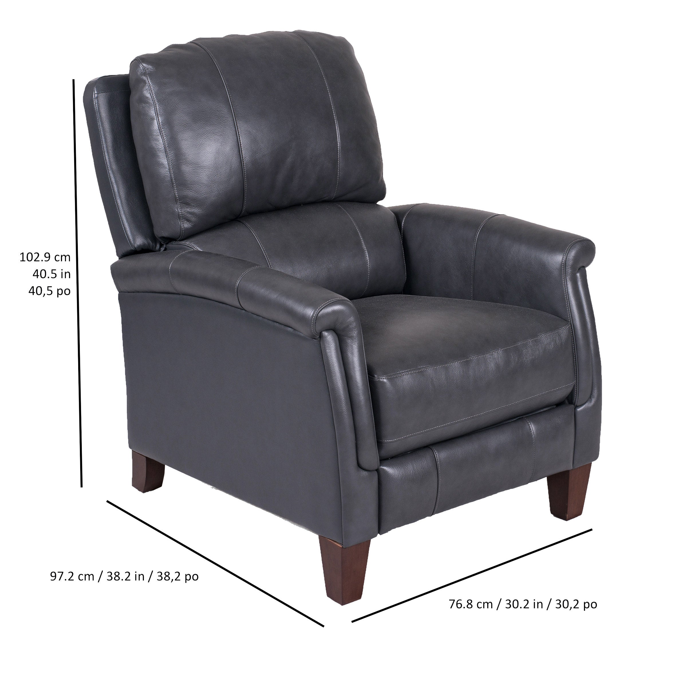 Everlie Leather Pushback Recliner