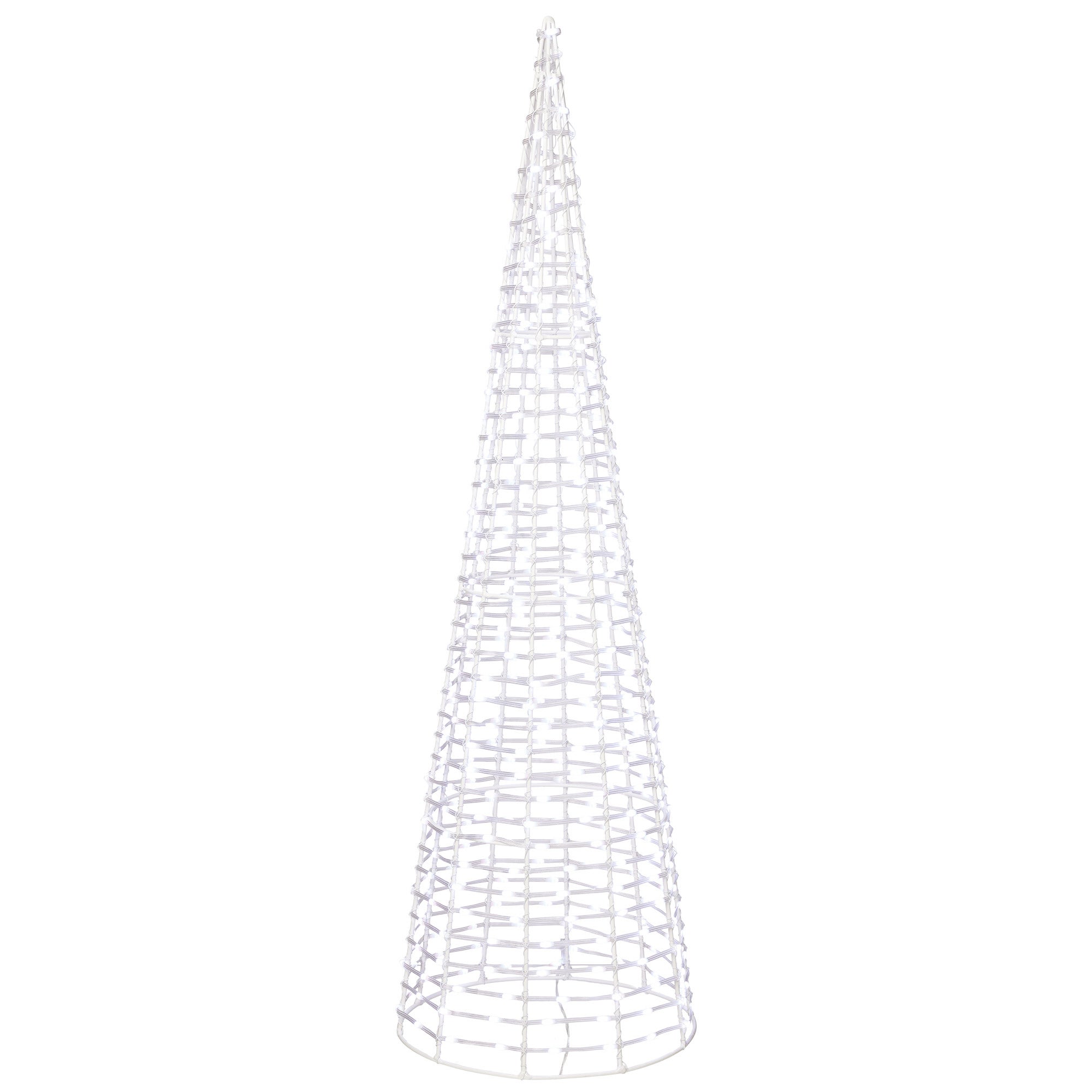 28-36" Cone Trees with Color Changing LED Lights, Set of 3