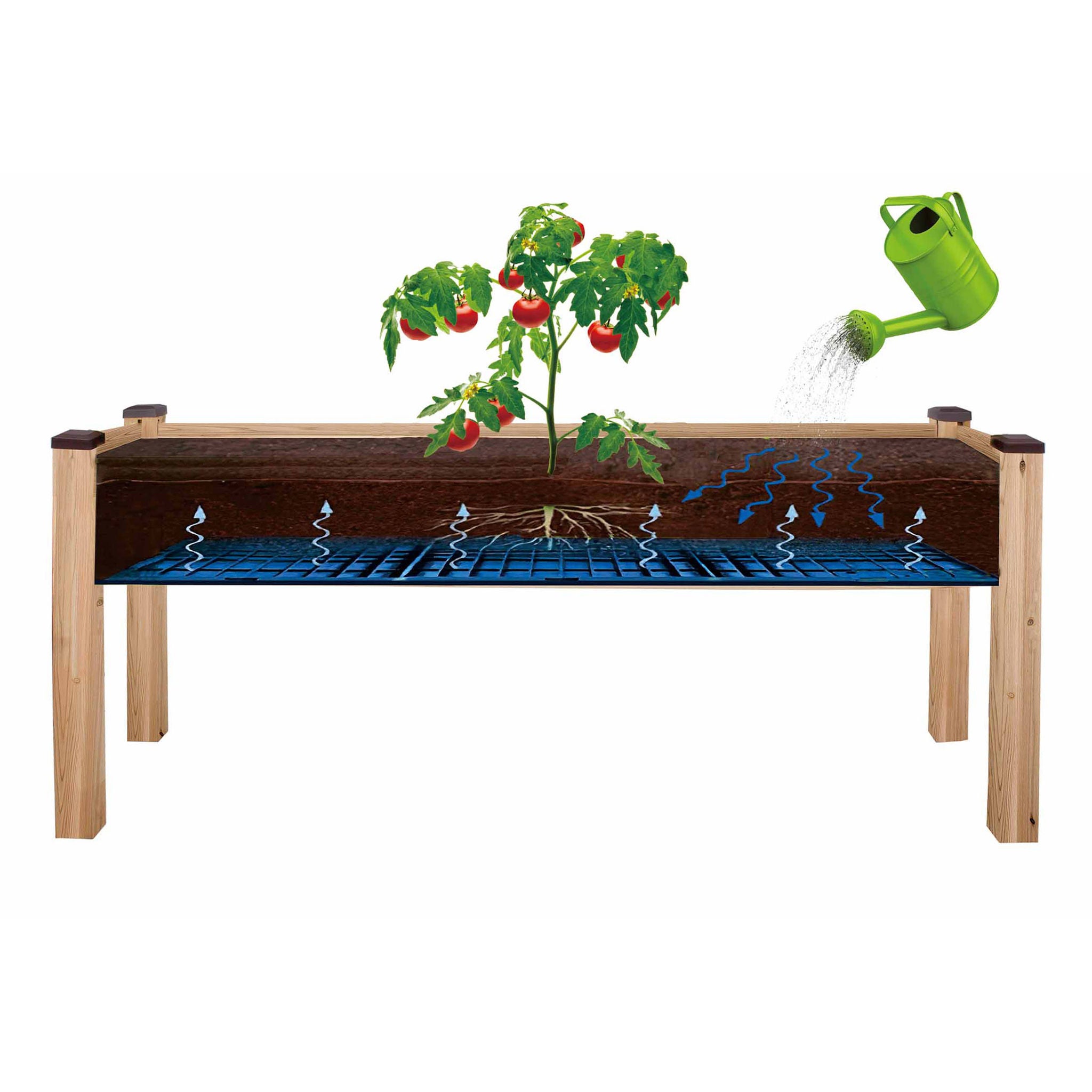 CedarCraft Elevated Cedar Planter