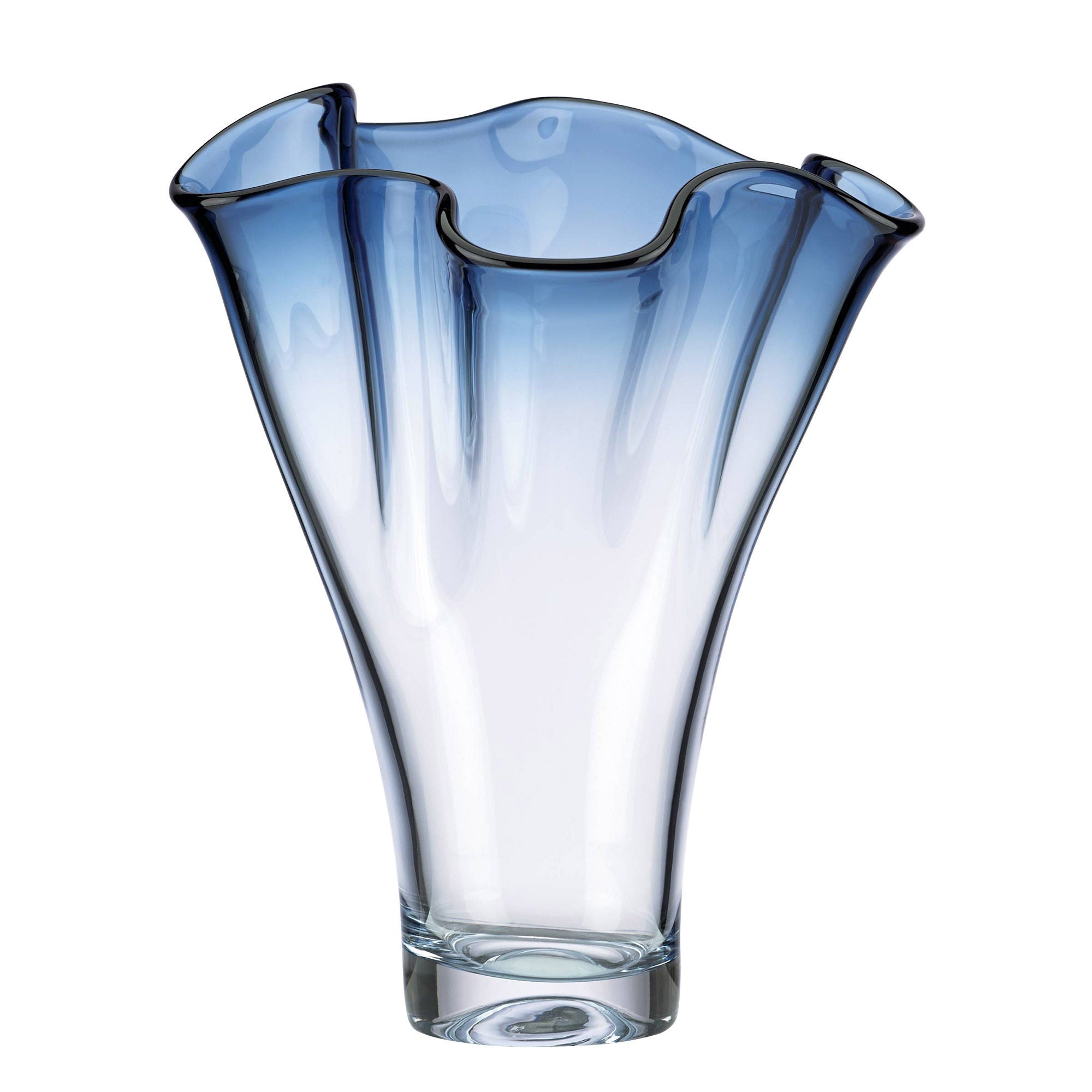 Lenox Organics Ruffle Crystal Vase