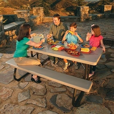 Lifetime 6' Folding Picnic Table, 10-pack