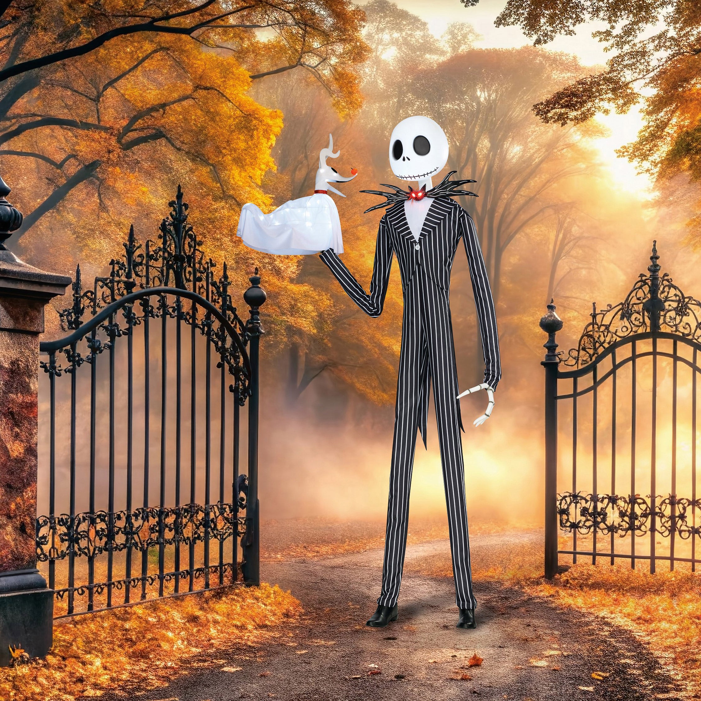 10' Jack Skellington with Lights and Music