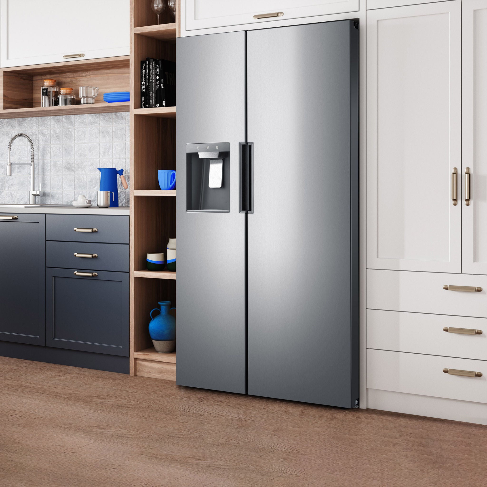 Midea 26 cu. ft. Side by Side Refrigerator with External Dispenser