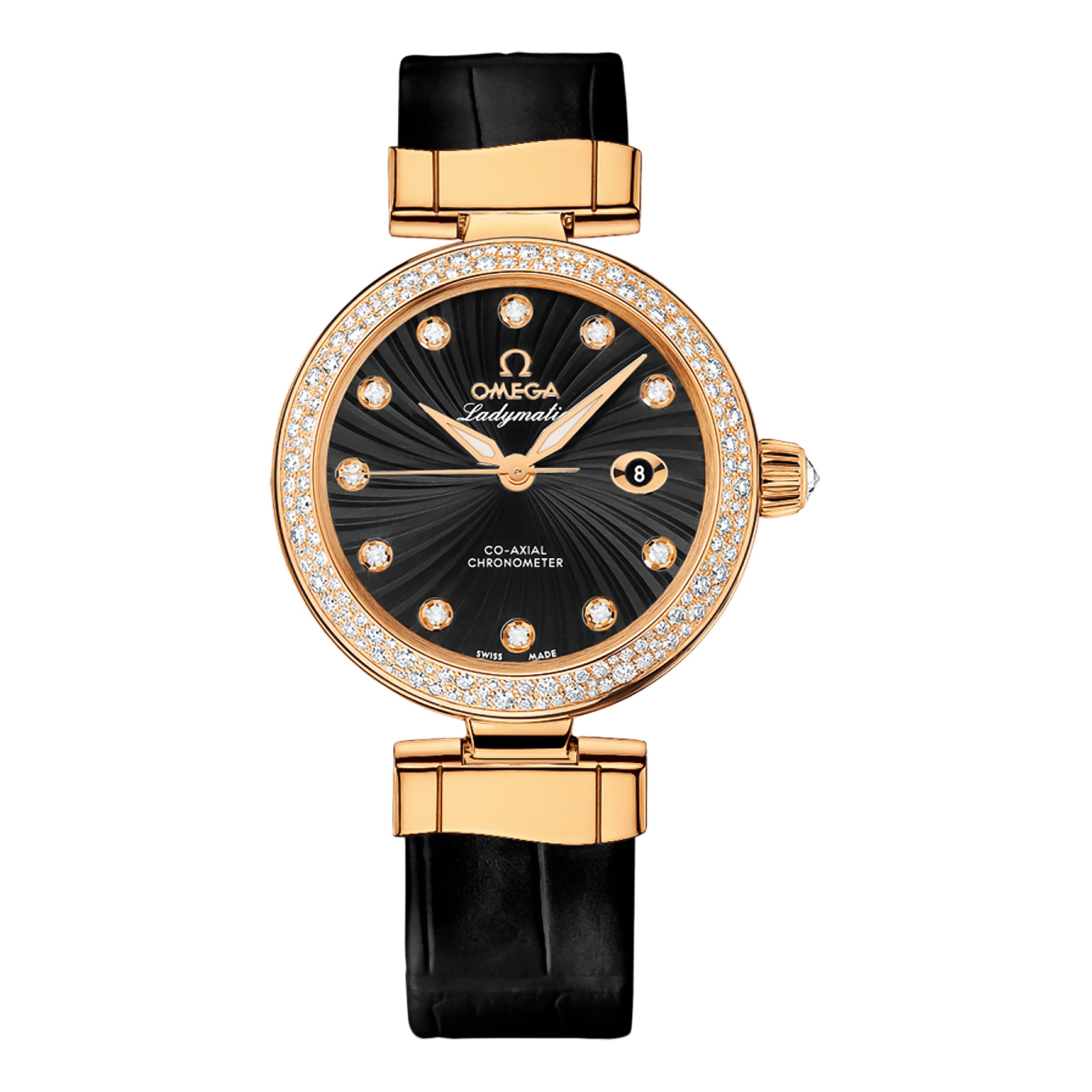 Omega De Ville Ladymatic Diamond Bezel Ladies Automatic Watch