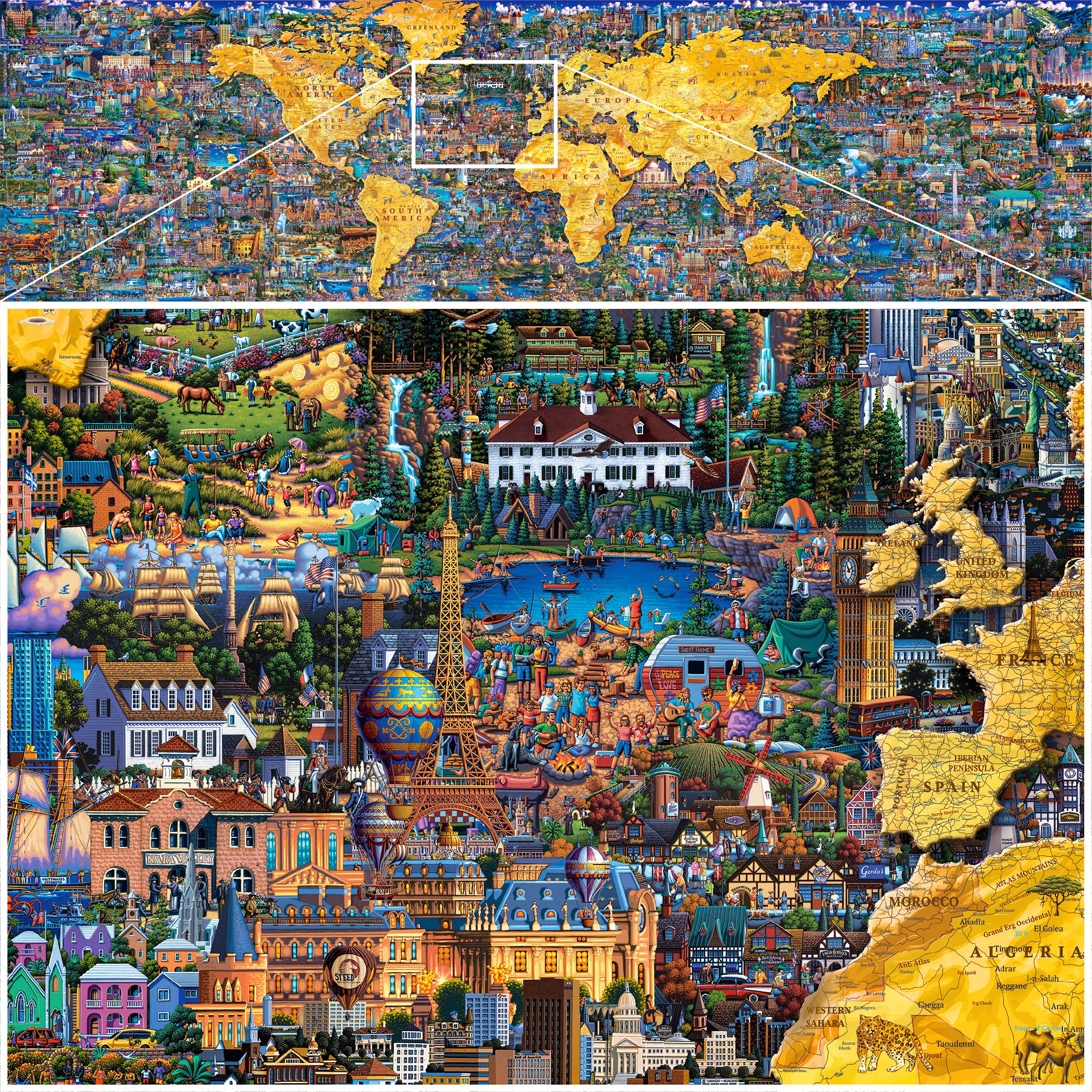 The World’s Largest Puzzle by Dowdle