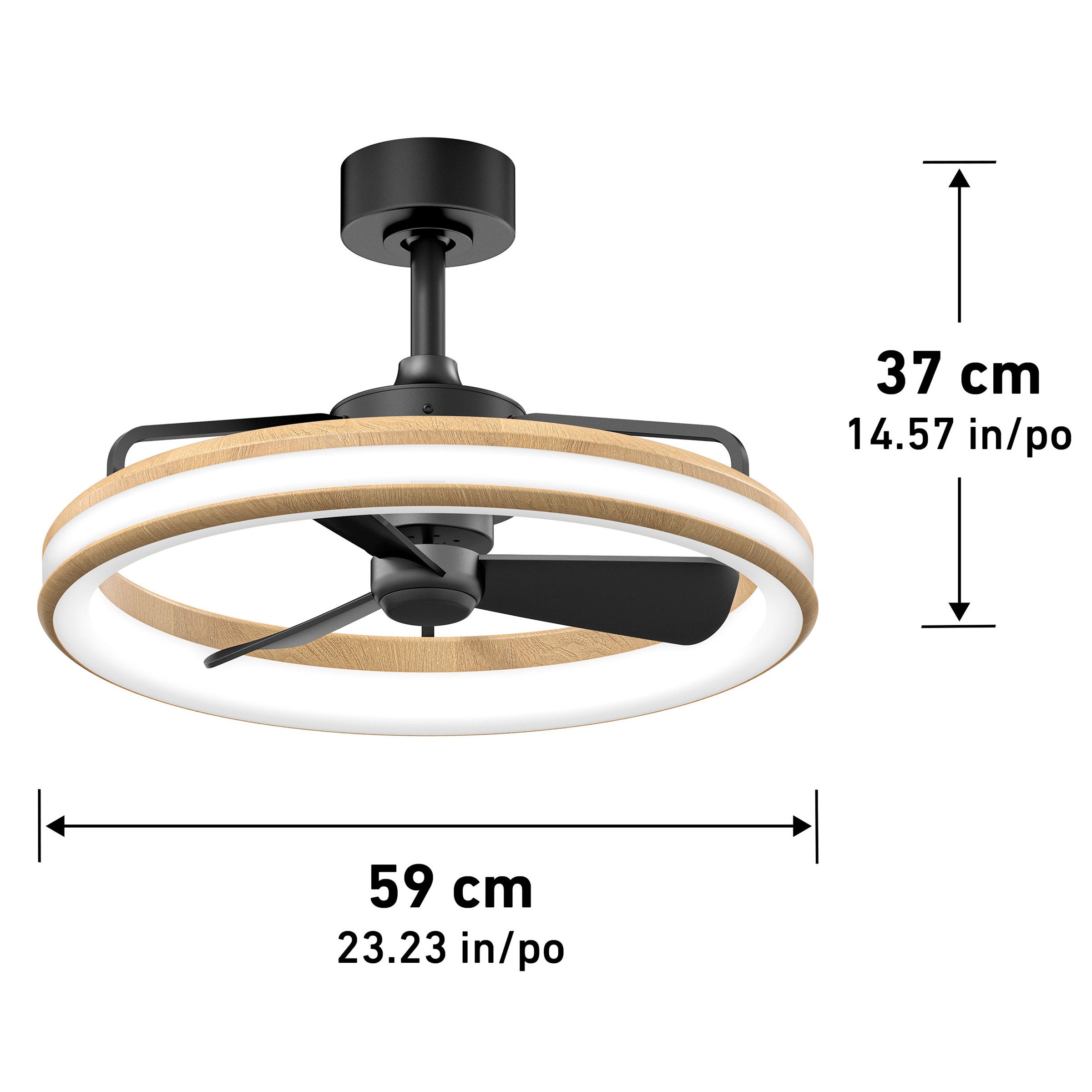 Artika Lugano 23 in. LED Ceiling Fan