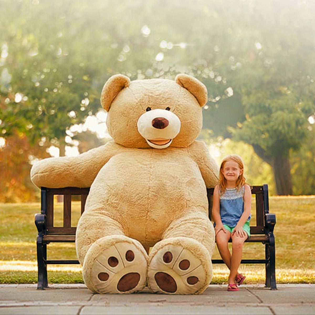93" Plush Bear, Blonde