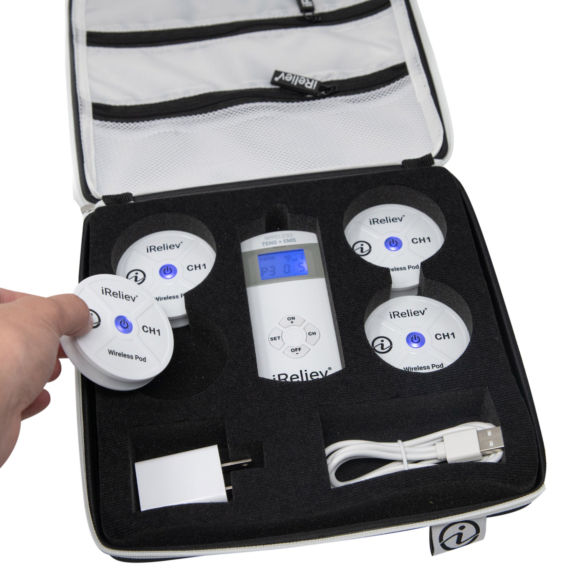 I-Reliev Playmaker Wireless Tens Unit and EMS Therapy System