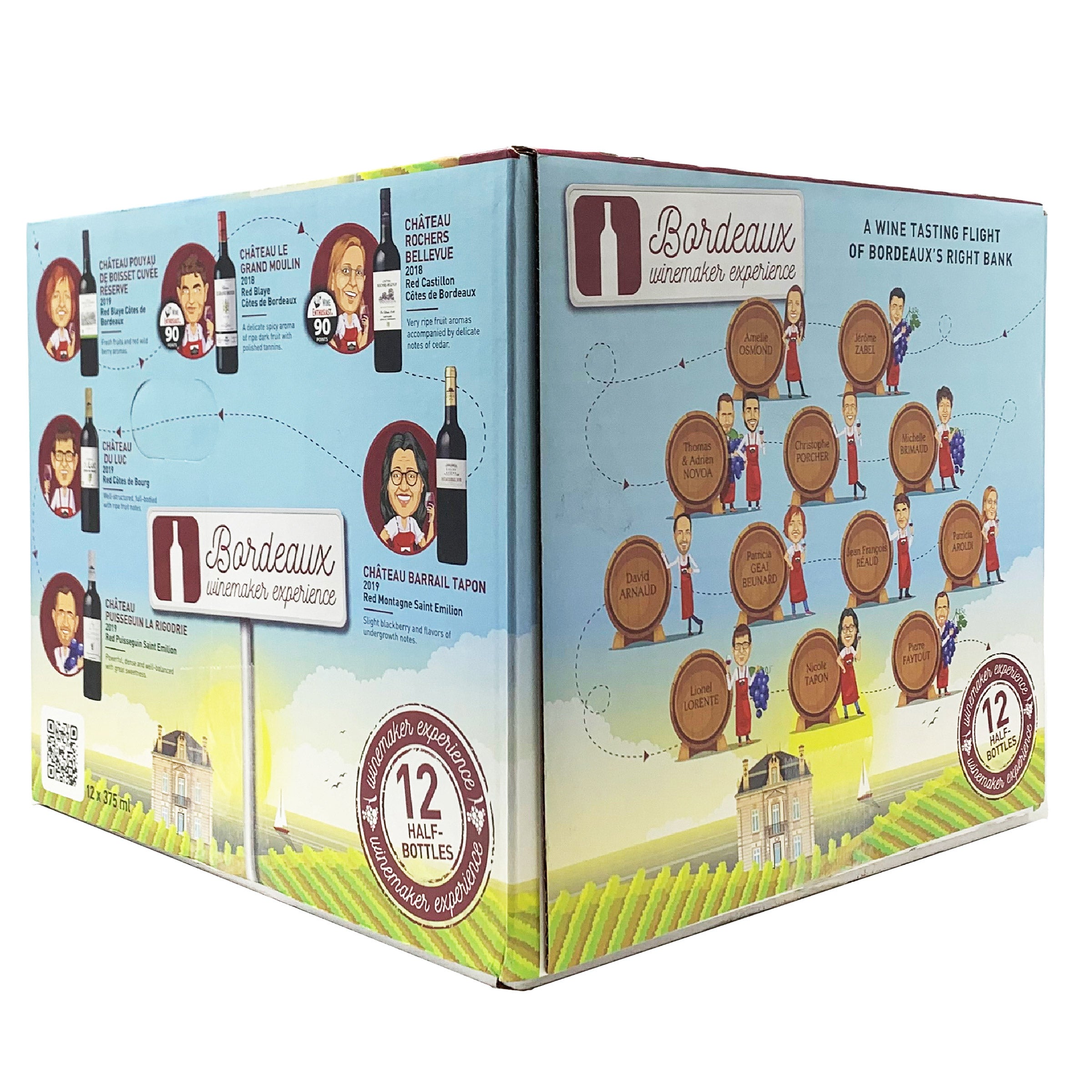 Bordeaux Winemaker Experience Set 375 ml, 12-pack, CA ONLY
