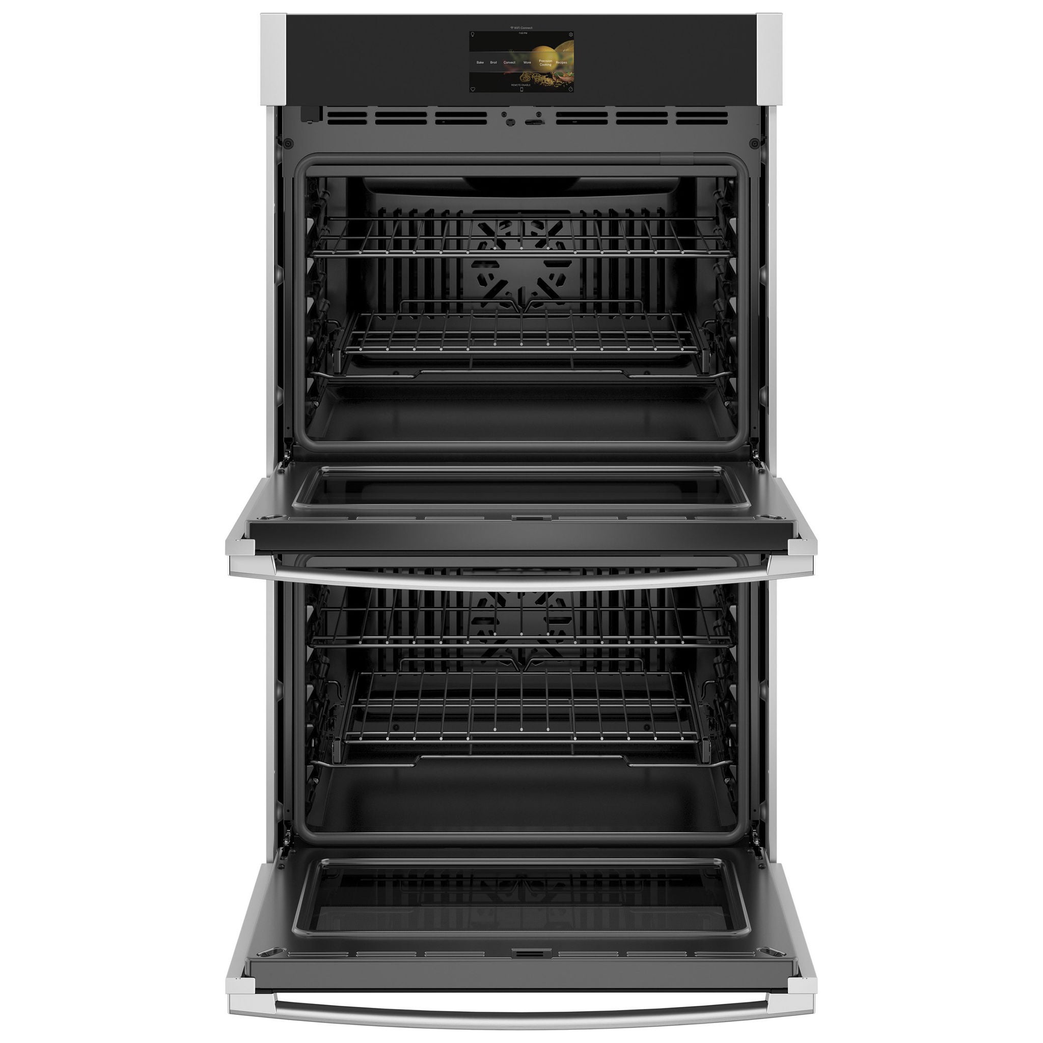 GE Profile 30" 10 cu. ft. Smart ELECTRIC Double Wall Oven with 2 Full Convection Ovens, No Preheat Air Fry
