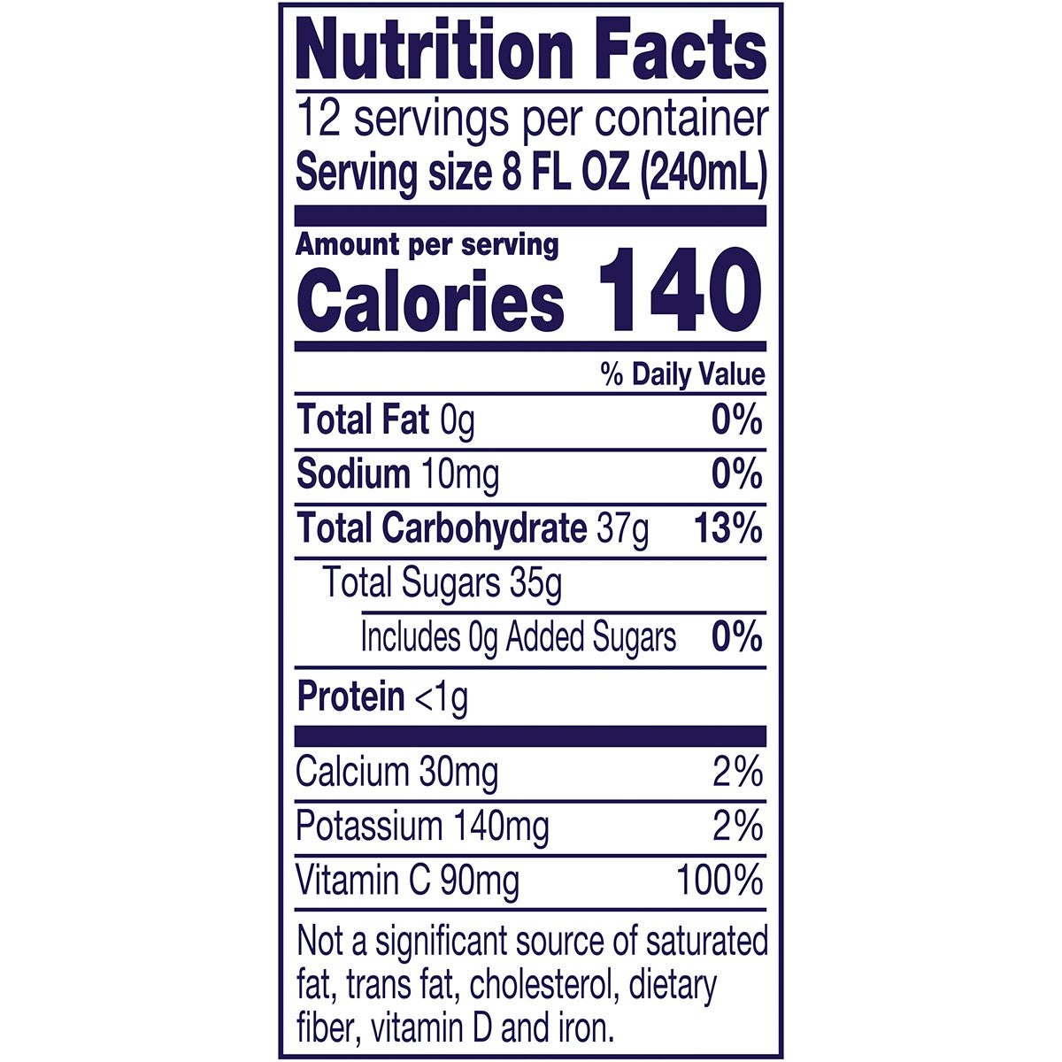 Welch's, 100% Grape Juice Blend, Concord Grape, 96 fl oz, 2-Count