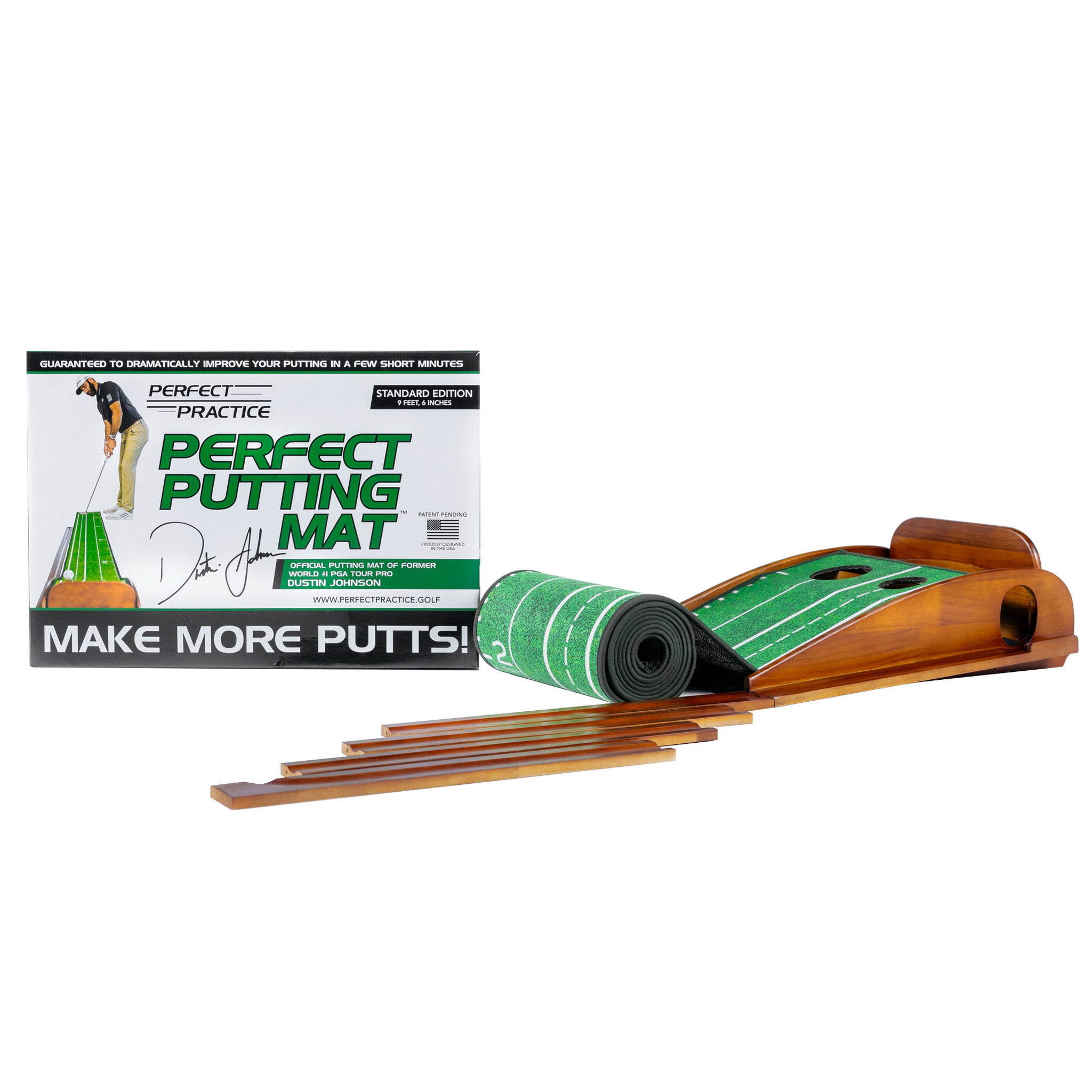 Perfect Putting Mat - 9’6” Standard Edition and Putting Alignment Mirror
