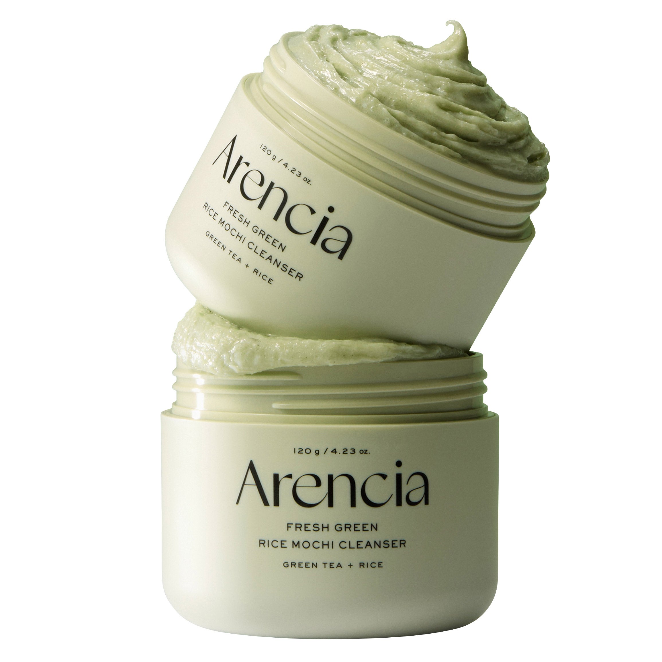 Arencia Fresh Green Rice Mochi Cleanser 4.23 fl oz, 2-pack