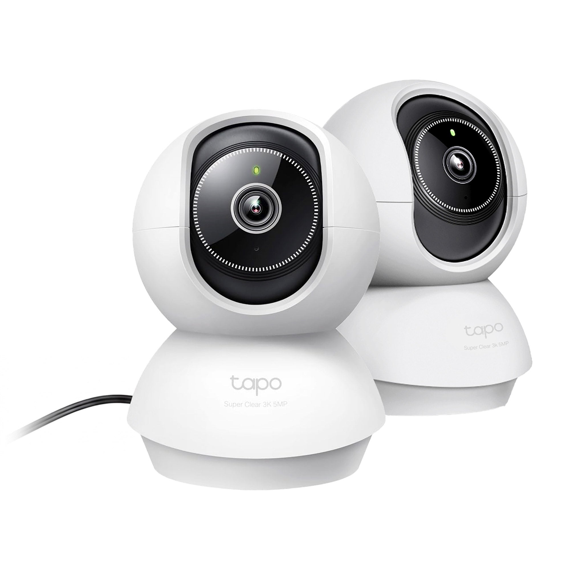 TP-Link Tapo Pan-Tilt 360 View 3K HD Indoor Security Camera, 2-pack - No Monthly Fees