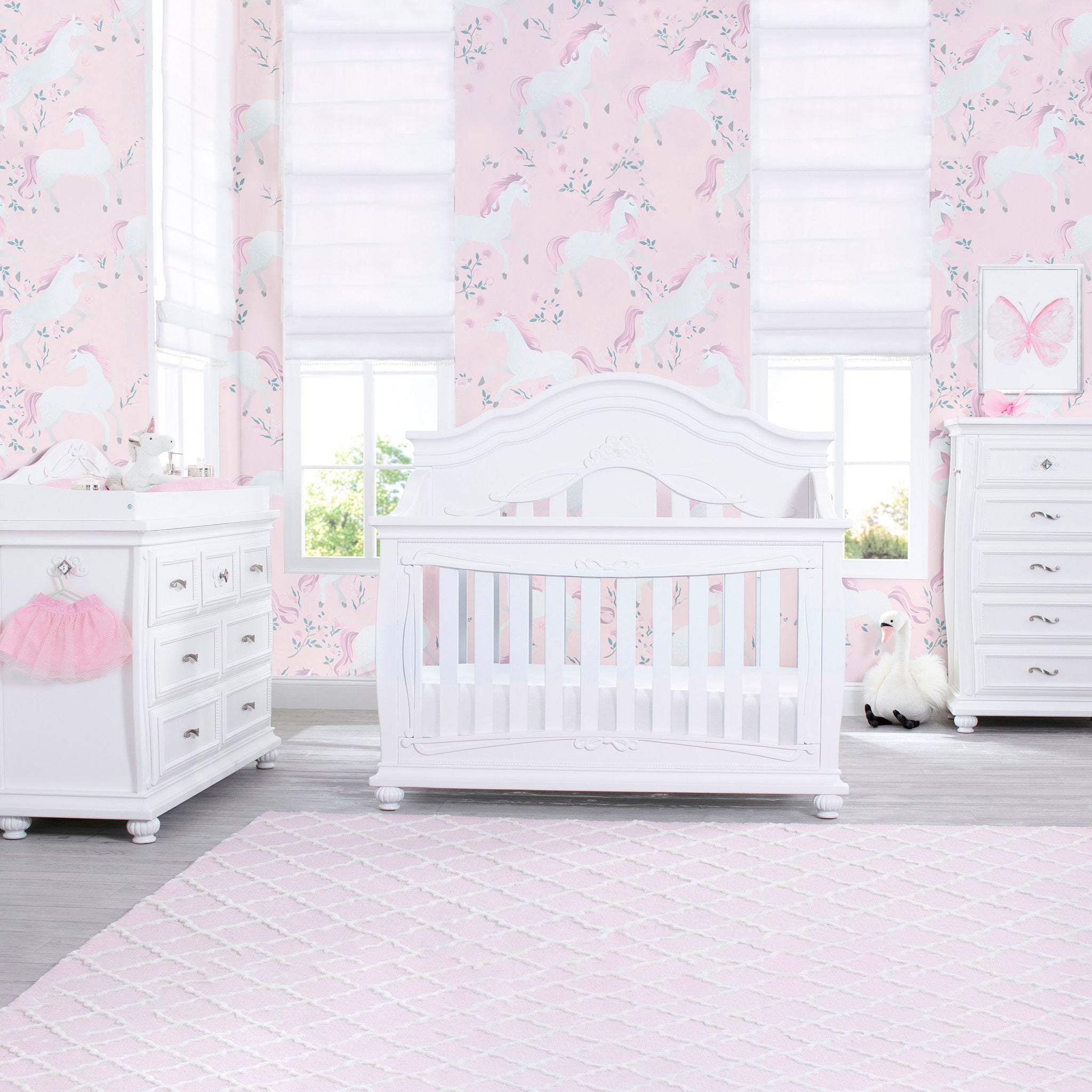 Simmons Kids, Ariel 7-piece Nursery Furniture Set