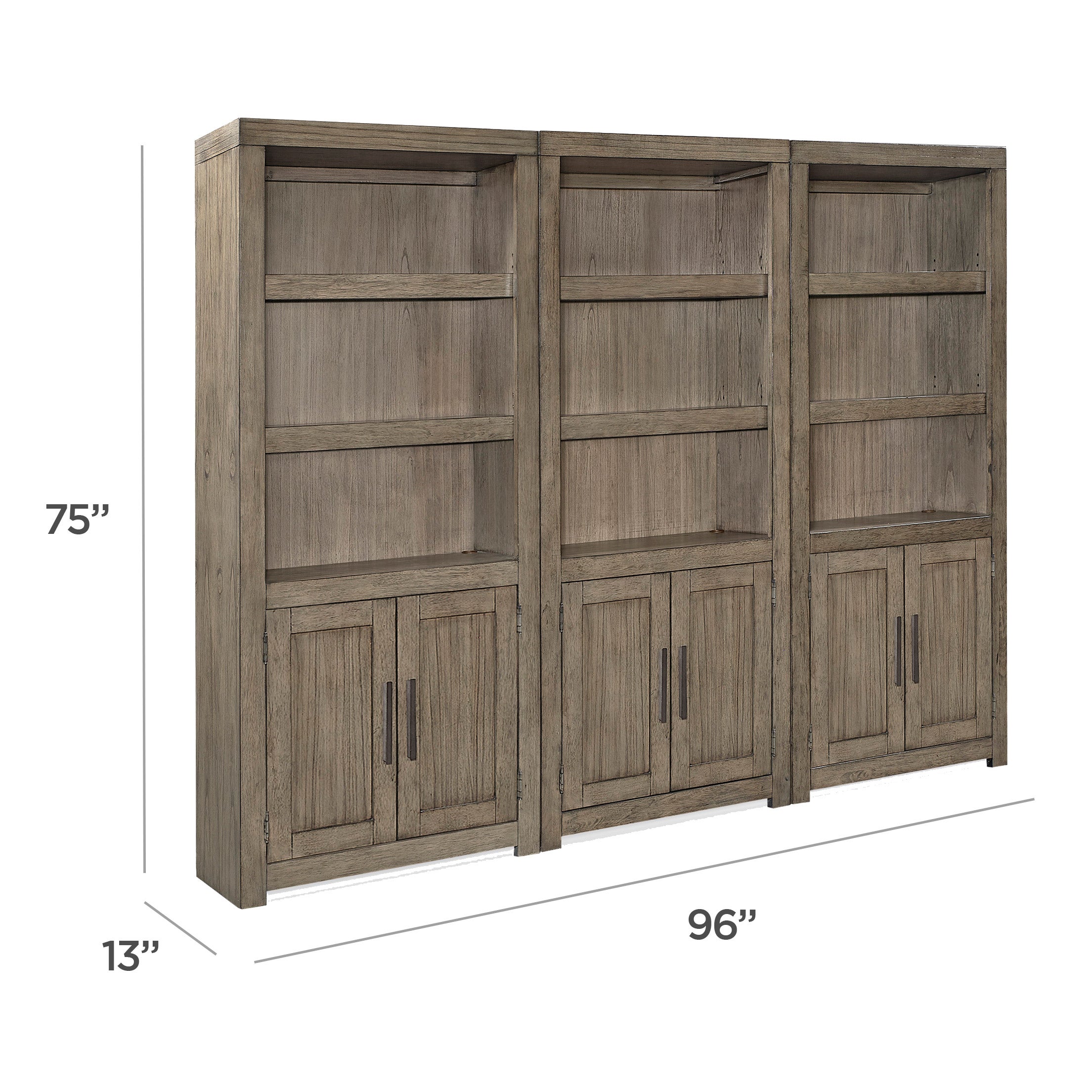 Anoka 3-piece Bookcase Wall