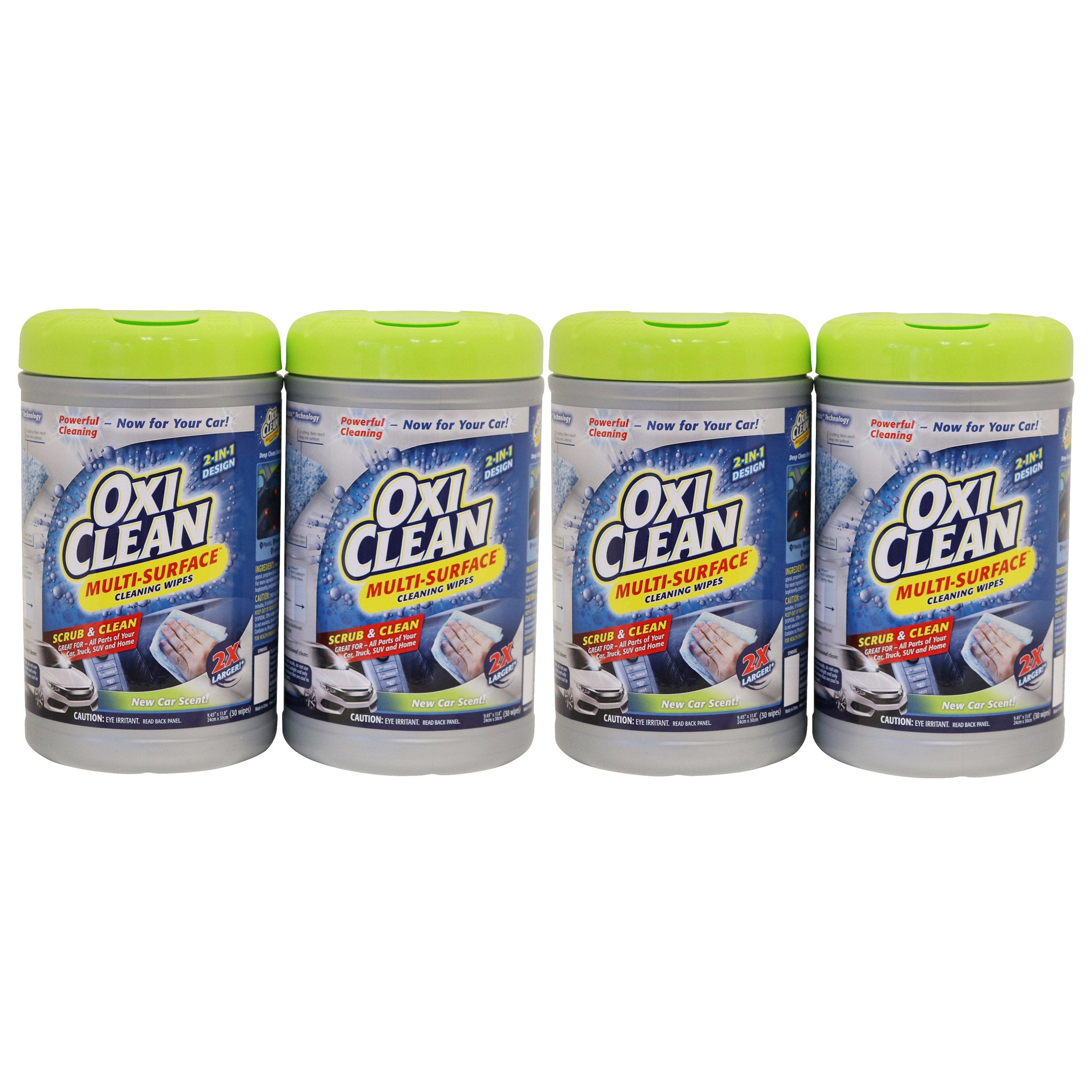 OxiClean Multi-Surface Total Interior Scrub & Clean Wipes, 4-pack