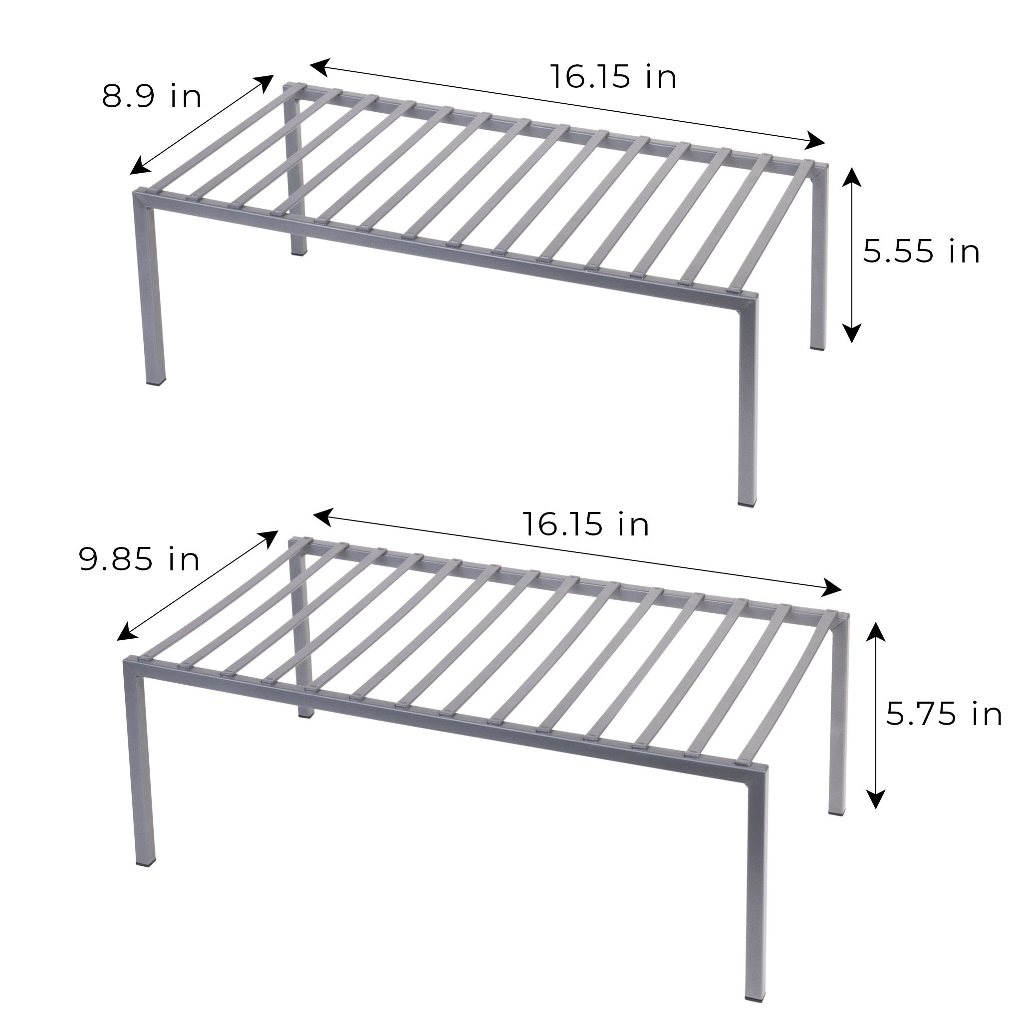 Smart Design Shelf Organizer, Set of 4
