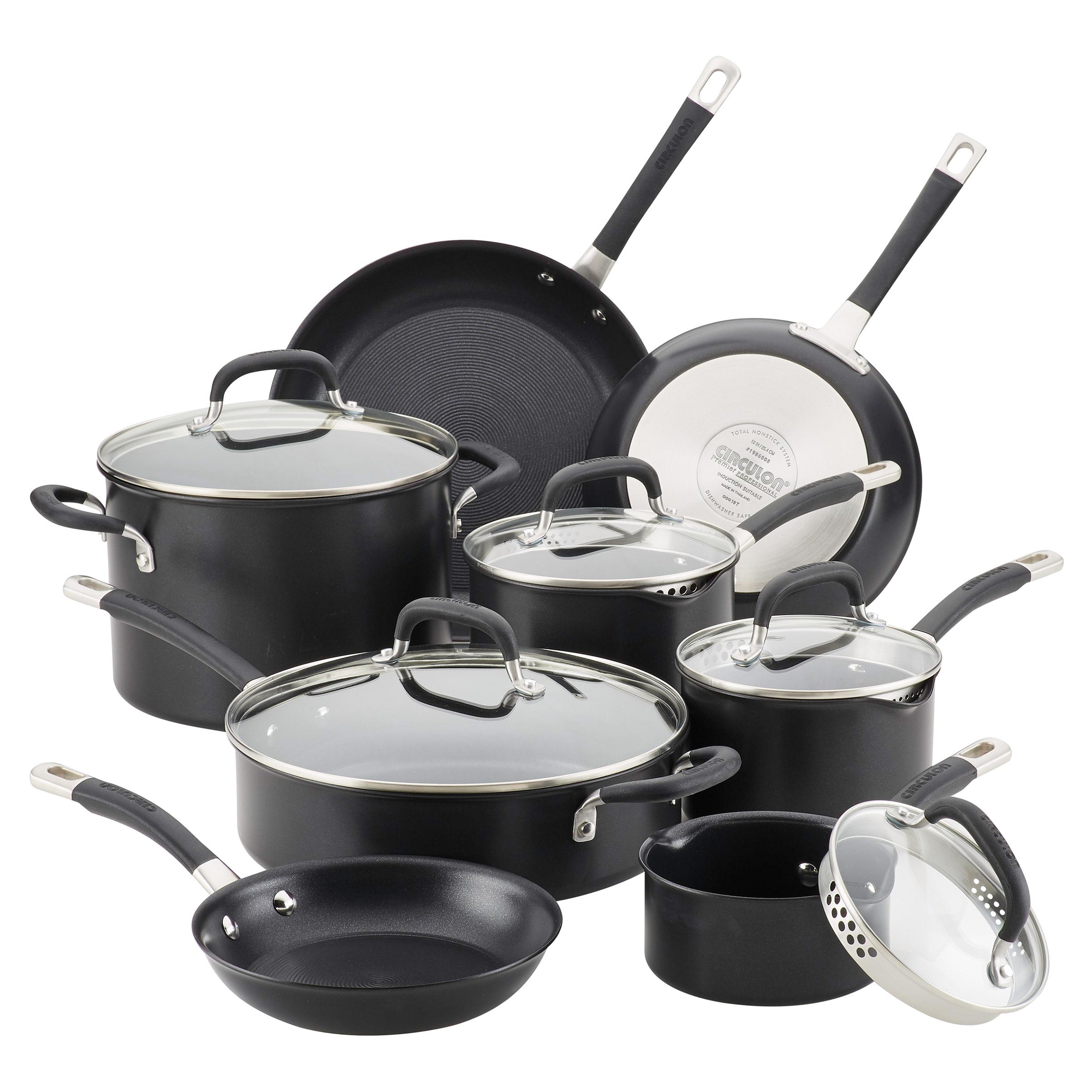 Circulon Premier Professional 13-piece Hard Anodized Cookware Set (Black)