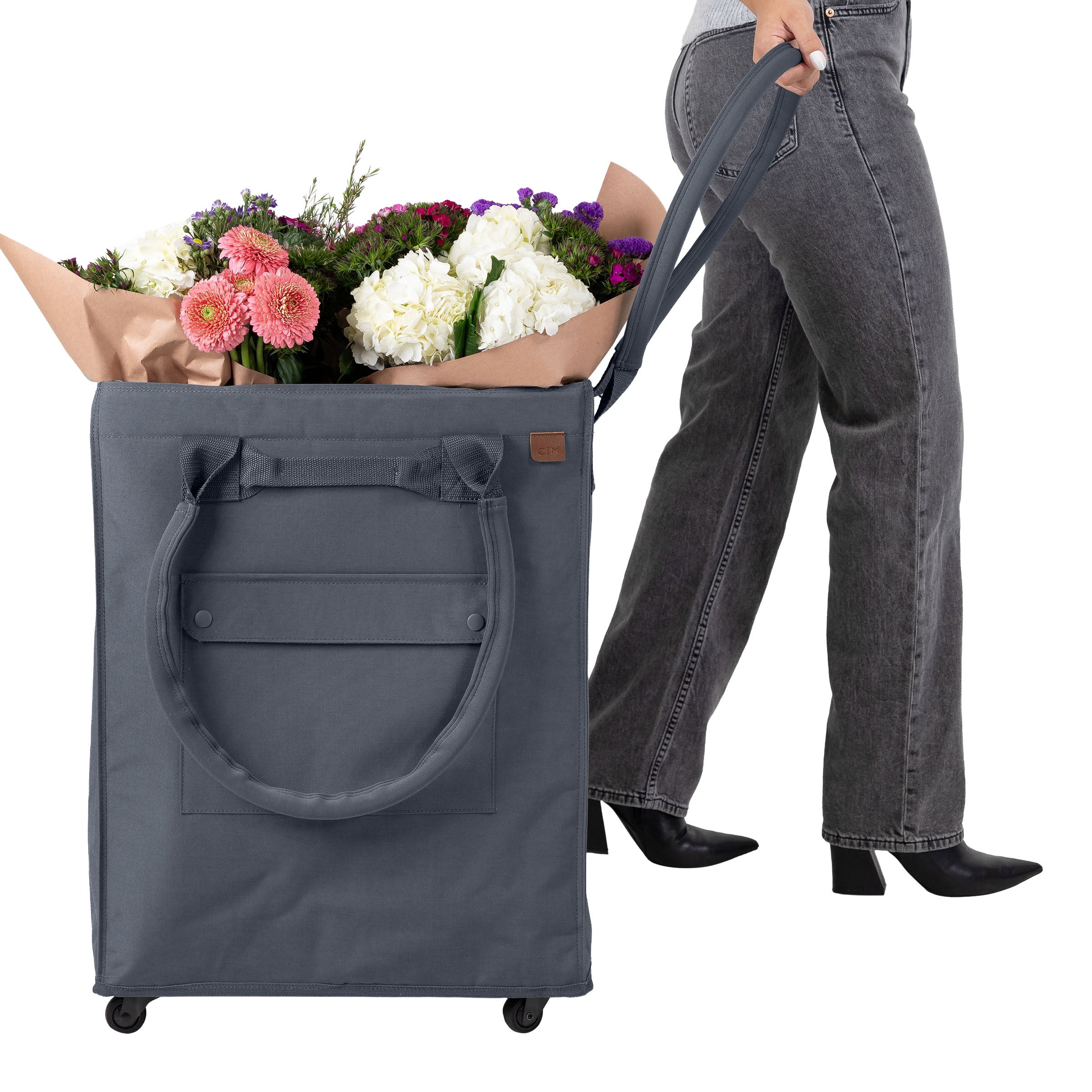 CleverMade Foldable Tote Bag on Wheels
