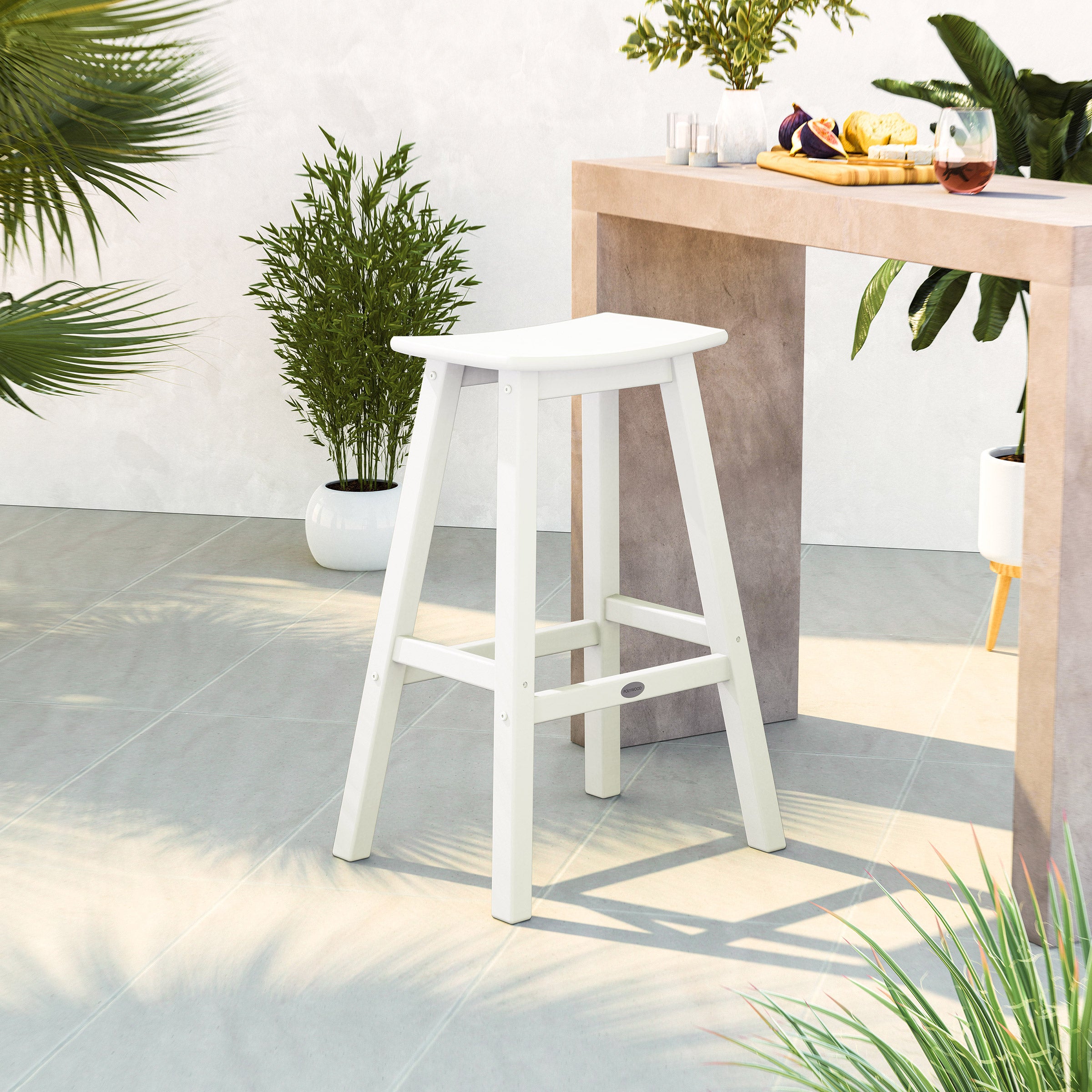 POLYWOOD Long Beach Barstool