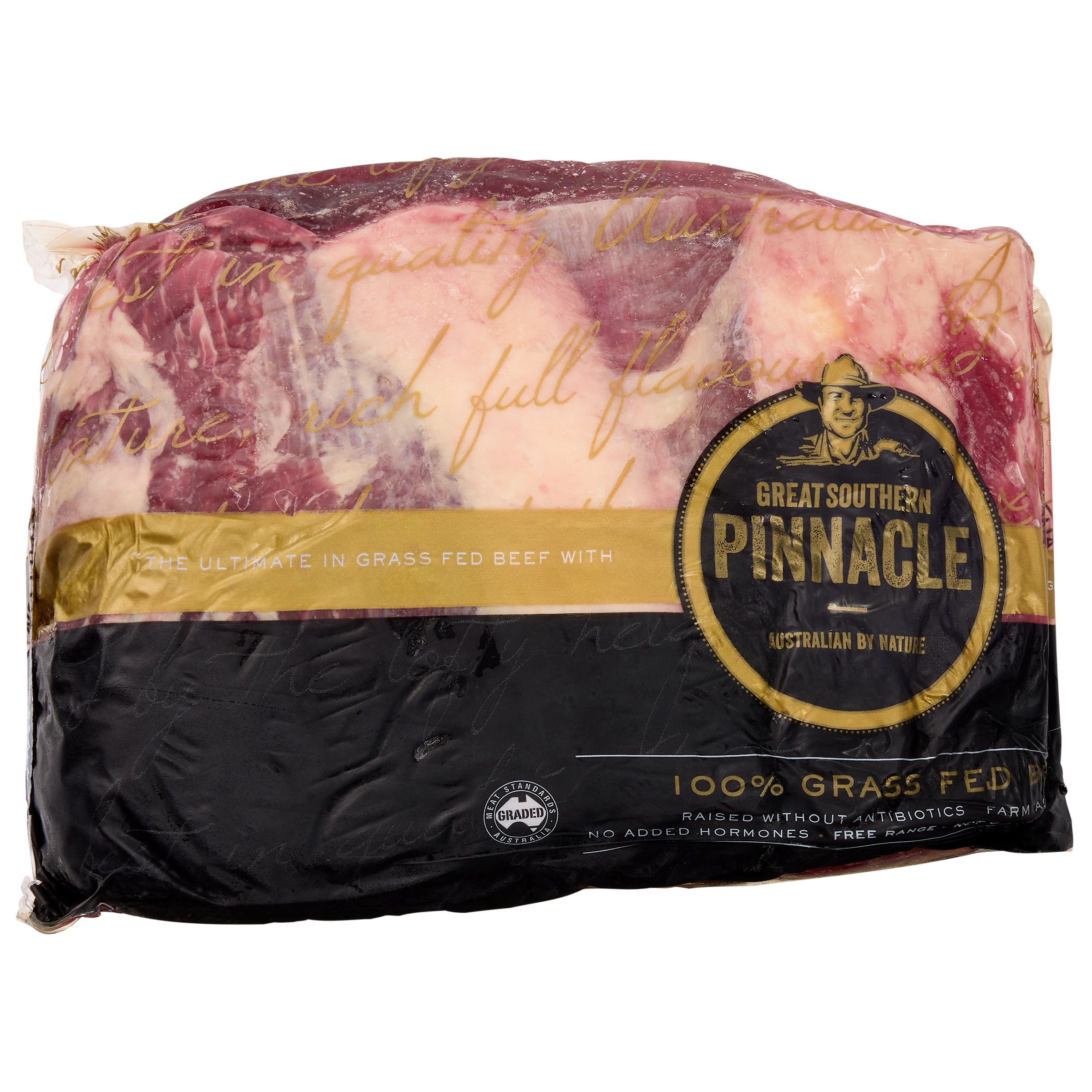 Great Southern Pinnacle Grass Fed Beef, All Natural, Antibiotic Free, Boneless Ribeye 1 Pack, 3 lbs. Total