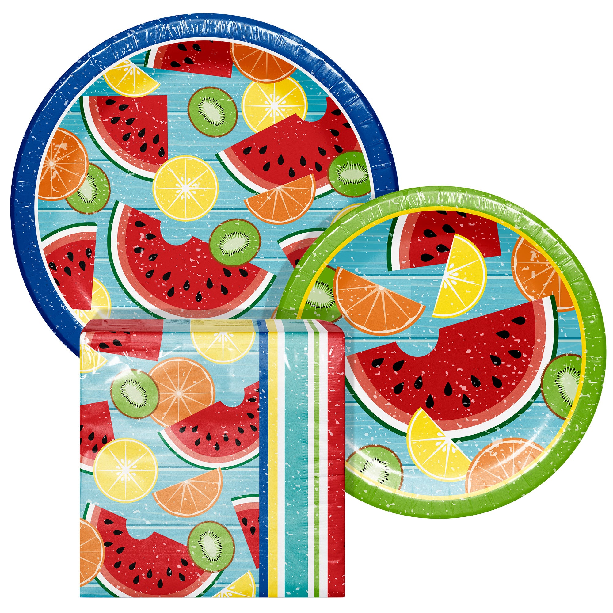 Artstyle Paper Plate & Napkin Bundle, Watermelon Festival, 400-count