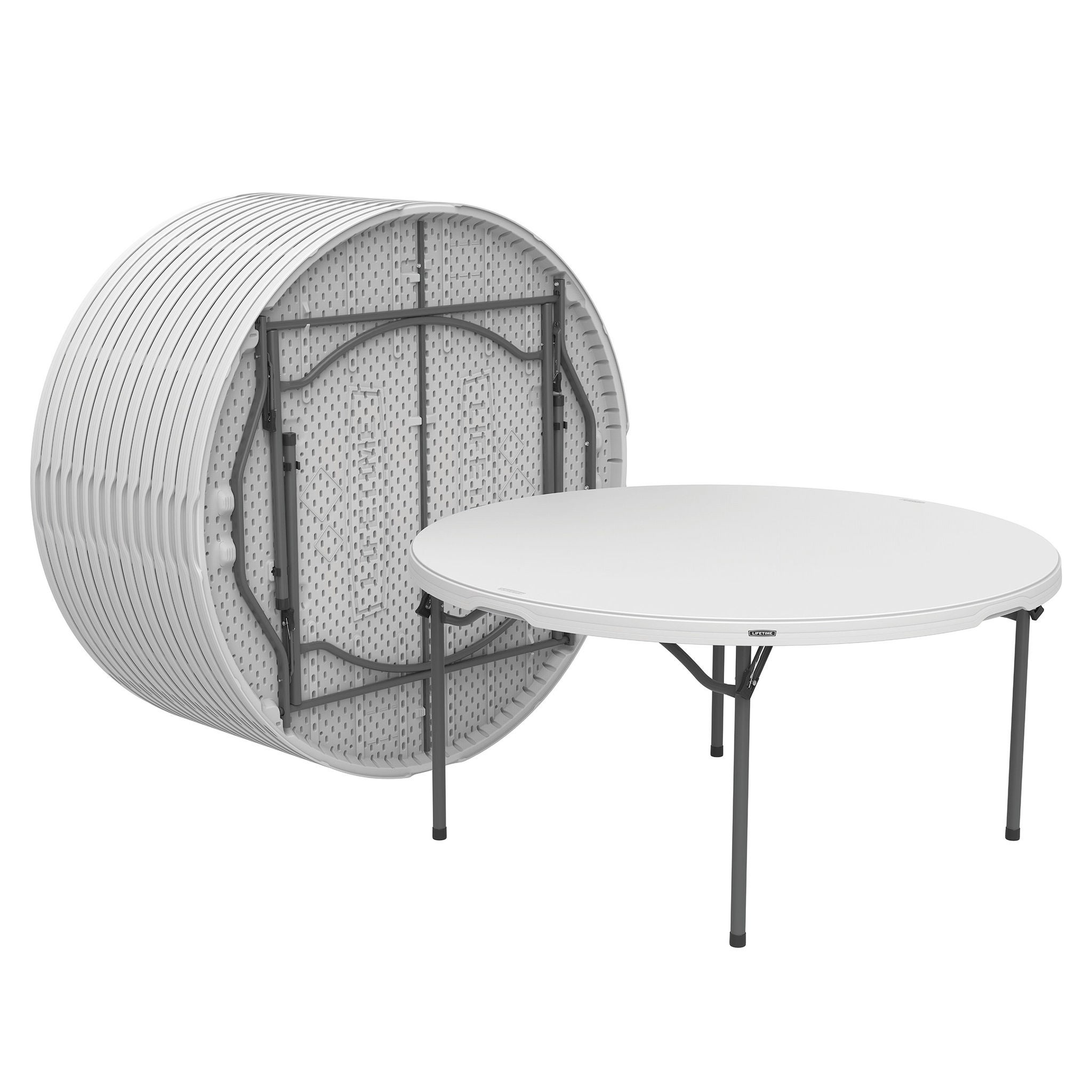Lifetime 60" Round Table, 15-pack with Cart