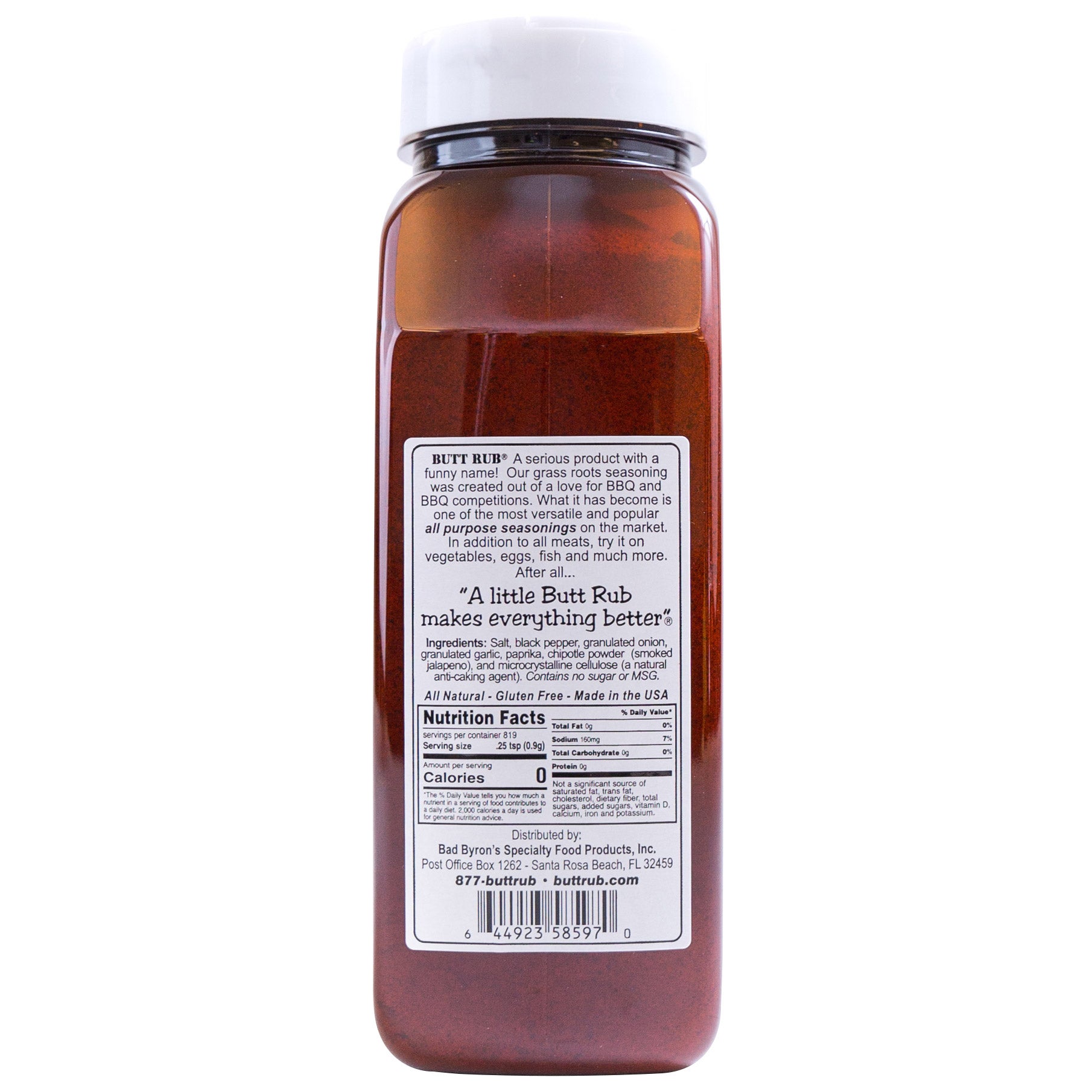 Bad Byron's Butt Rub Barbeque Seasoning, 26 oz