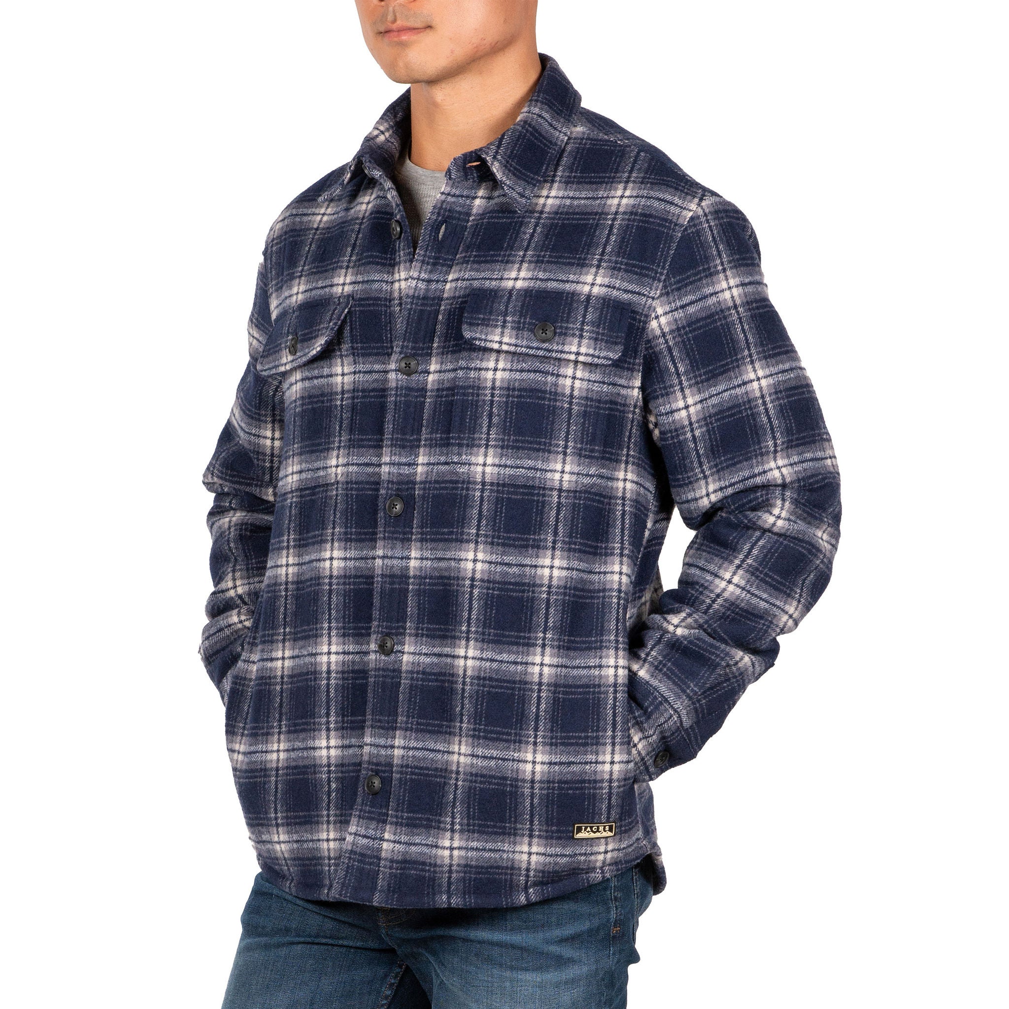 Jachs Men's Wool Blend Shirt Jacket