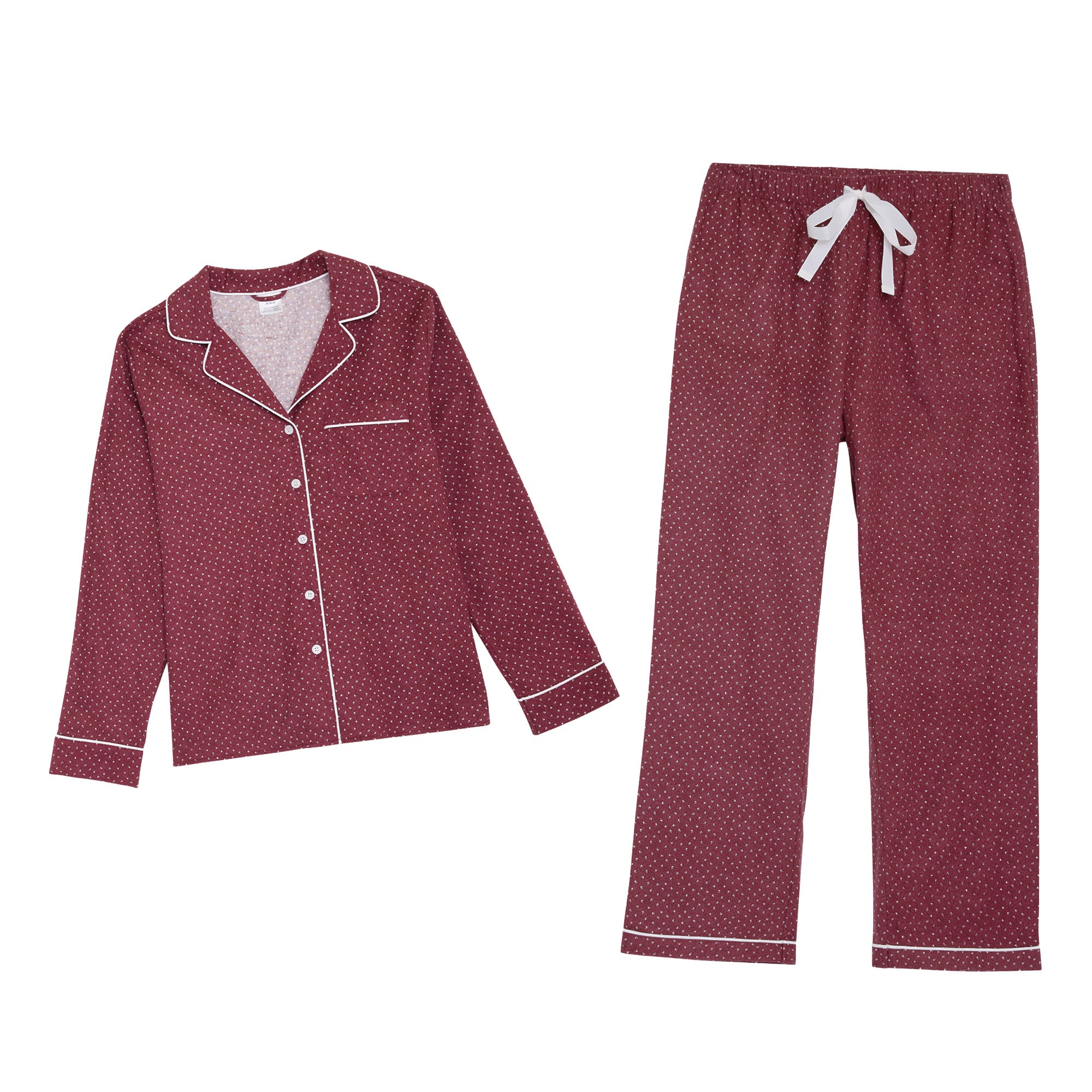 Lands' End Women's 2-piece Cotton Flannel Pajama Set