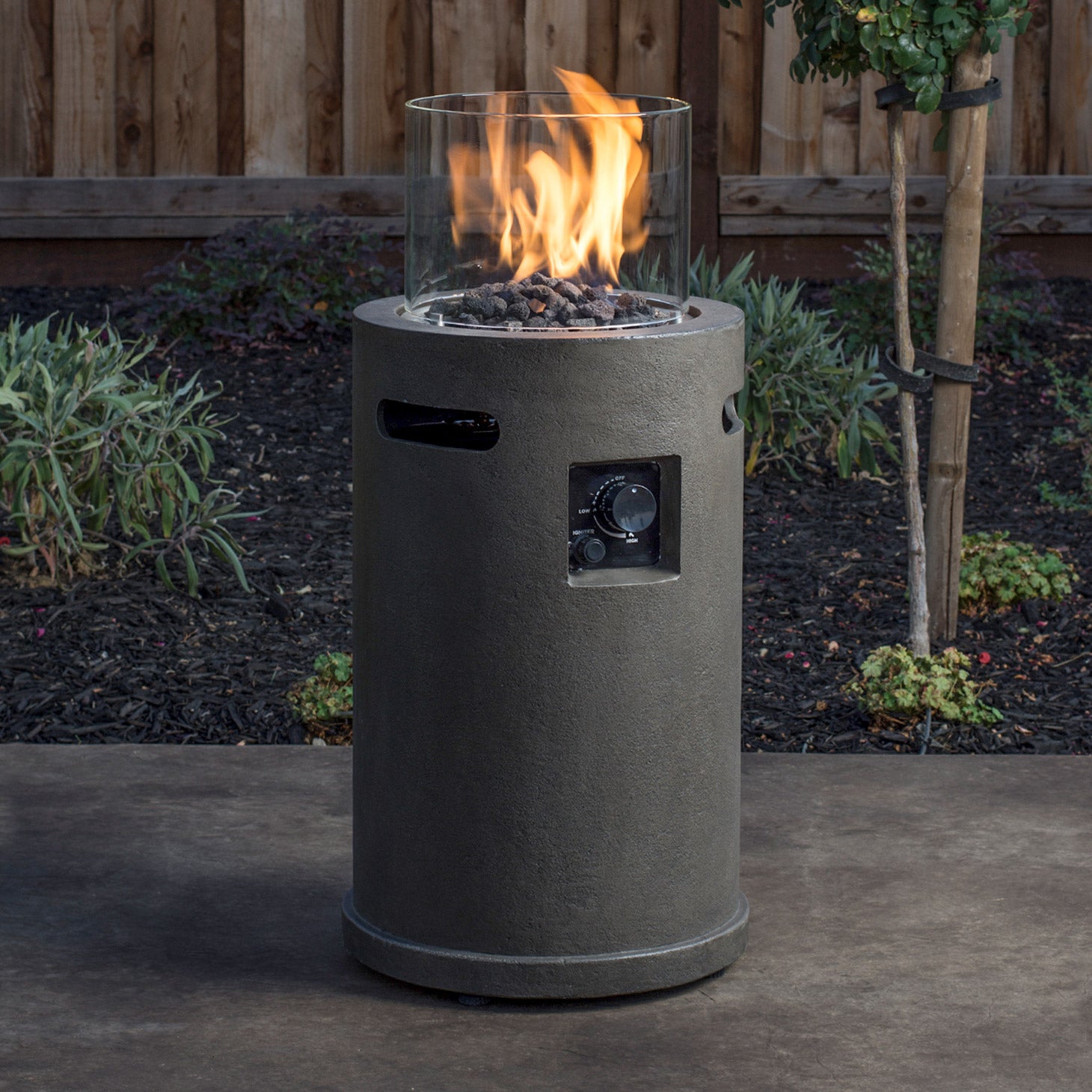 Outdoor Gas Fire Column