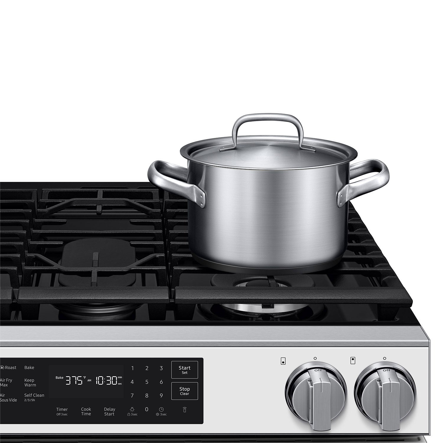 Samsung 6.0 cu. ft. Bespoke Smart Slide-in Gas Range with No Preheat Air Fry Max and True Convection